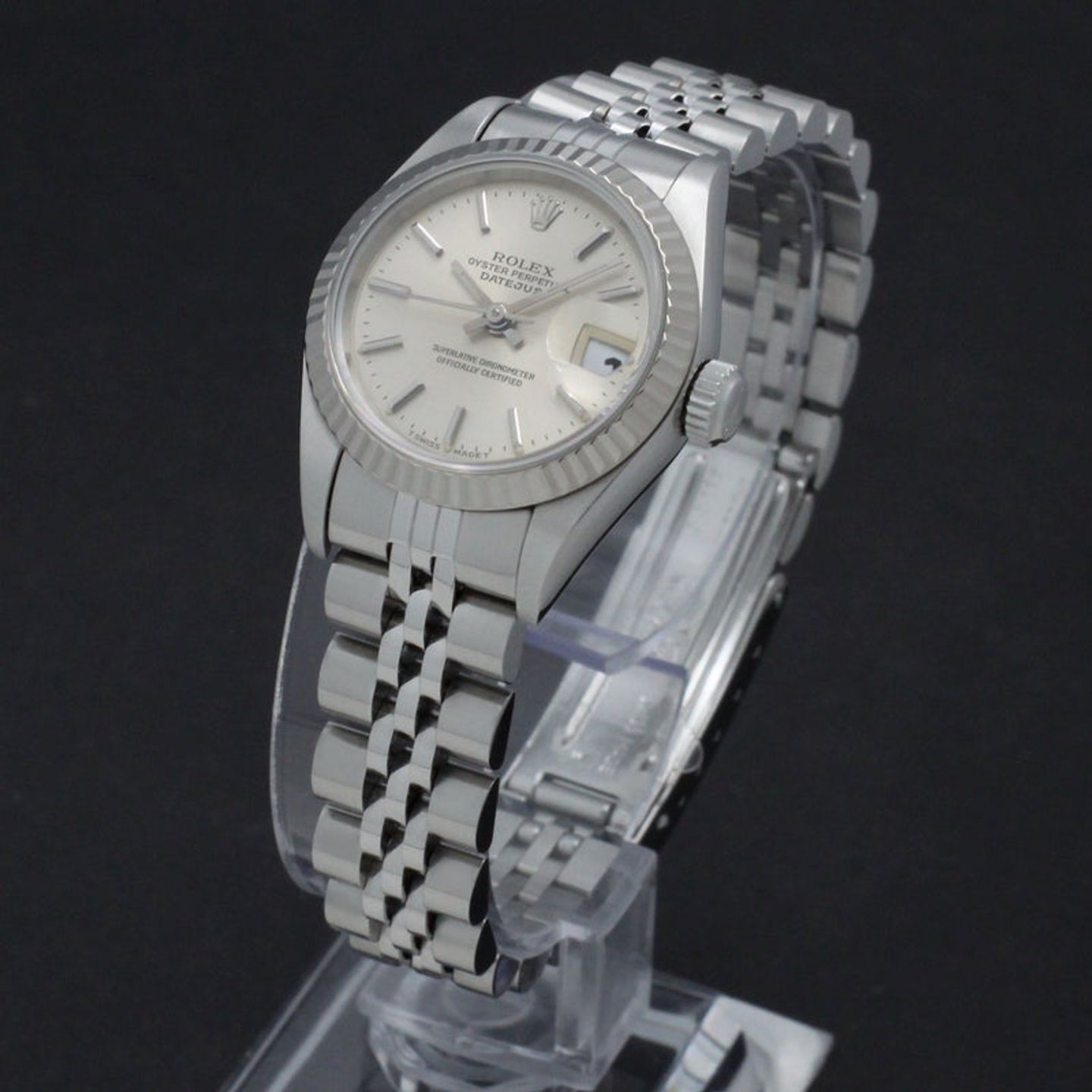 Rolex Lady-Datejust 69174 (1996) - Silver dial 26 mm Steel case (2/7)