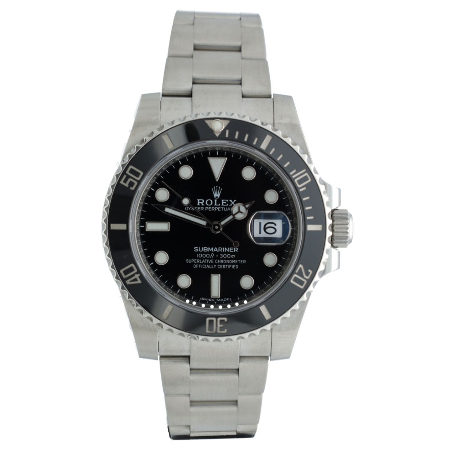 Rolex Submariner Date 116610LN (2010) - Zwart wijzerplaat 40mm Staal (2/7)