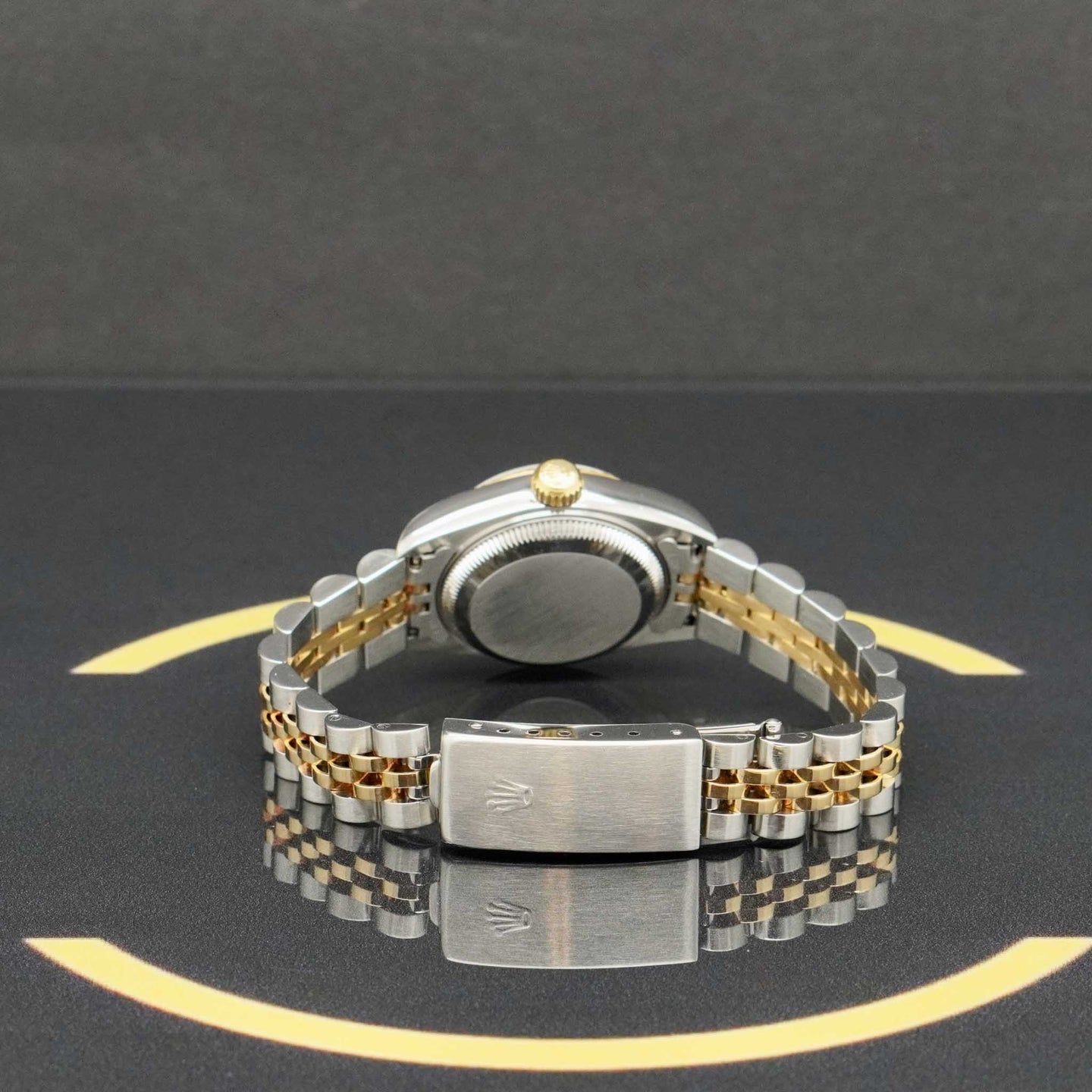 Rolex Lady-Datejust 79173 (1999) - Blue dial 26 mm Gold/Steel case (7/7)