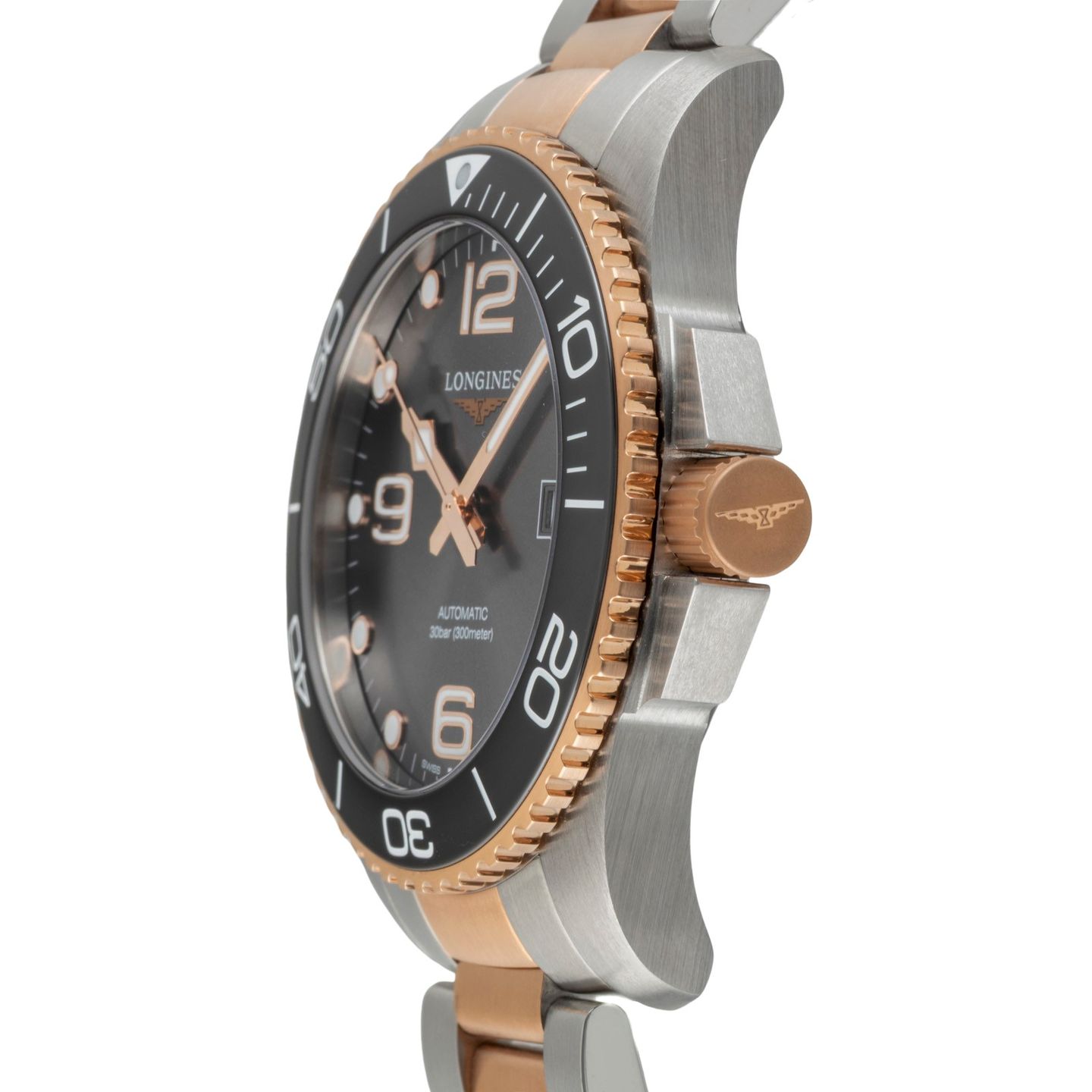 Longines HydroConquest L3.782.3.78.7 (Unknown (random serial)) - Grey dial 43 mm Steel case (6/8)