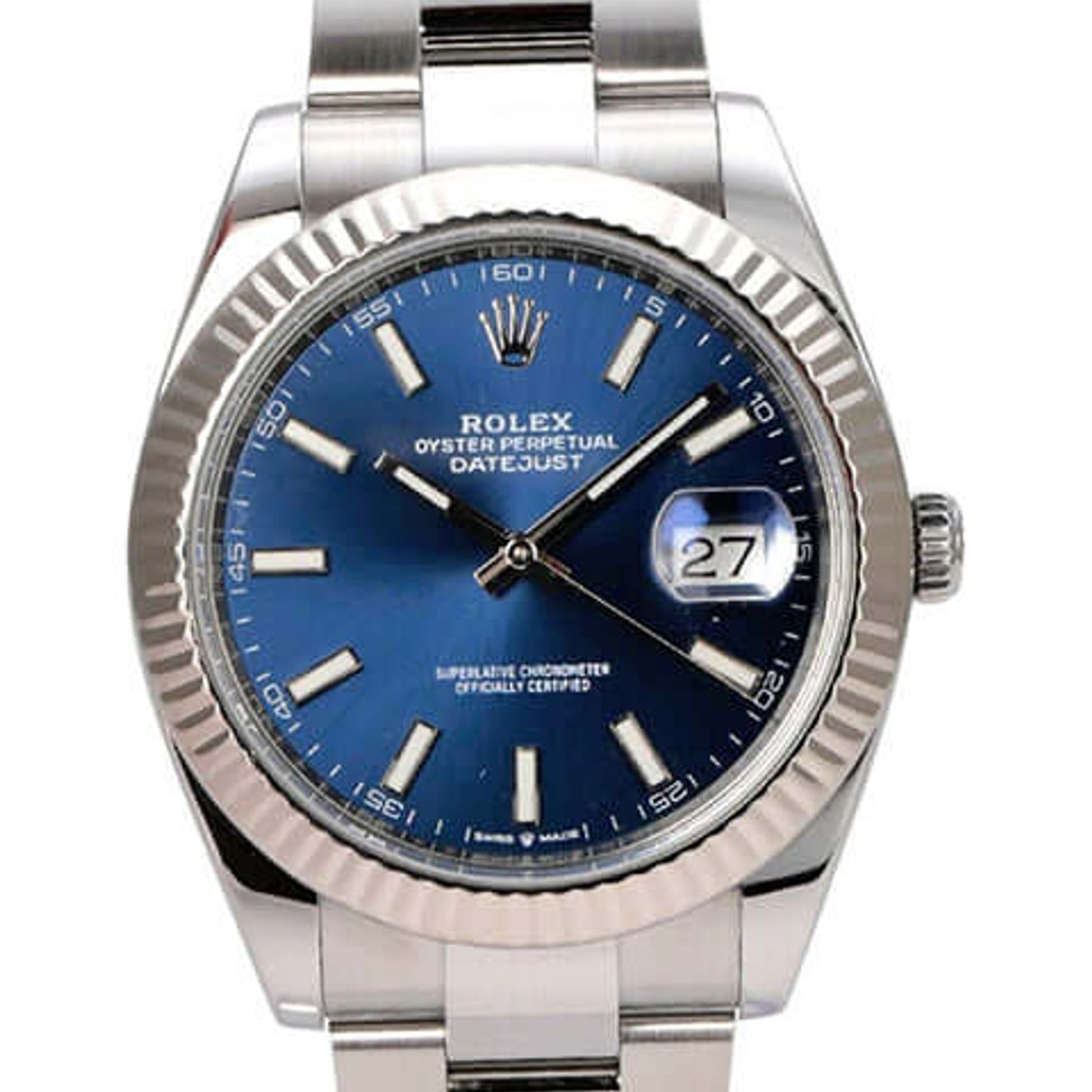 Rolex Datejust 41 126334 (2022) - Blue dial 41 mm Steel case (1/8)
