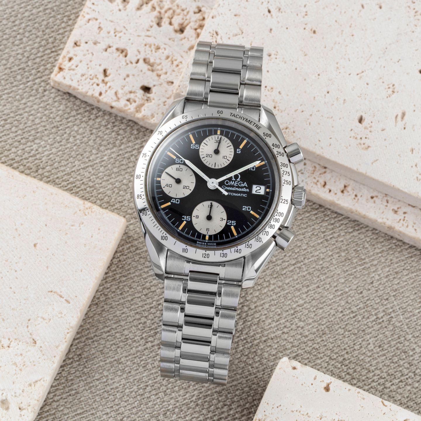 Omega Speedmaster Date 3511.50.00 (1999) - Black dial 39 mm Steel case (1/8)