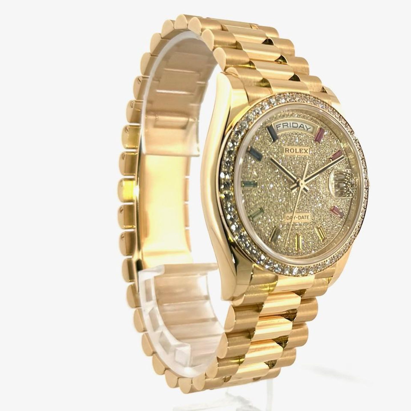 Rolex Day-Date 36 128348RBR (2022) - Diamond dial 36 mm Yellow Gold case (4/8)