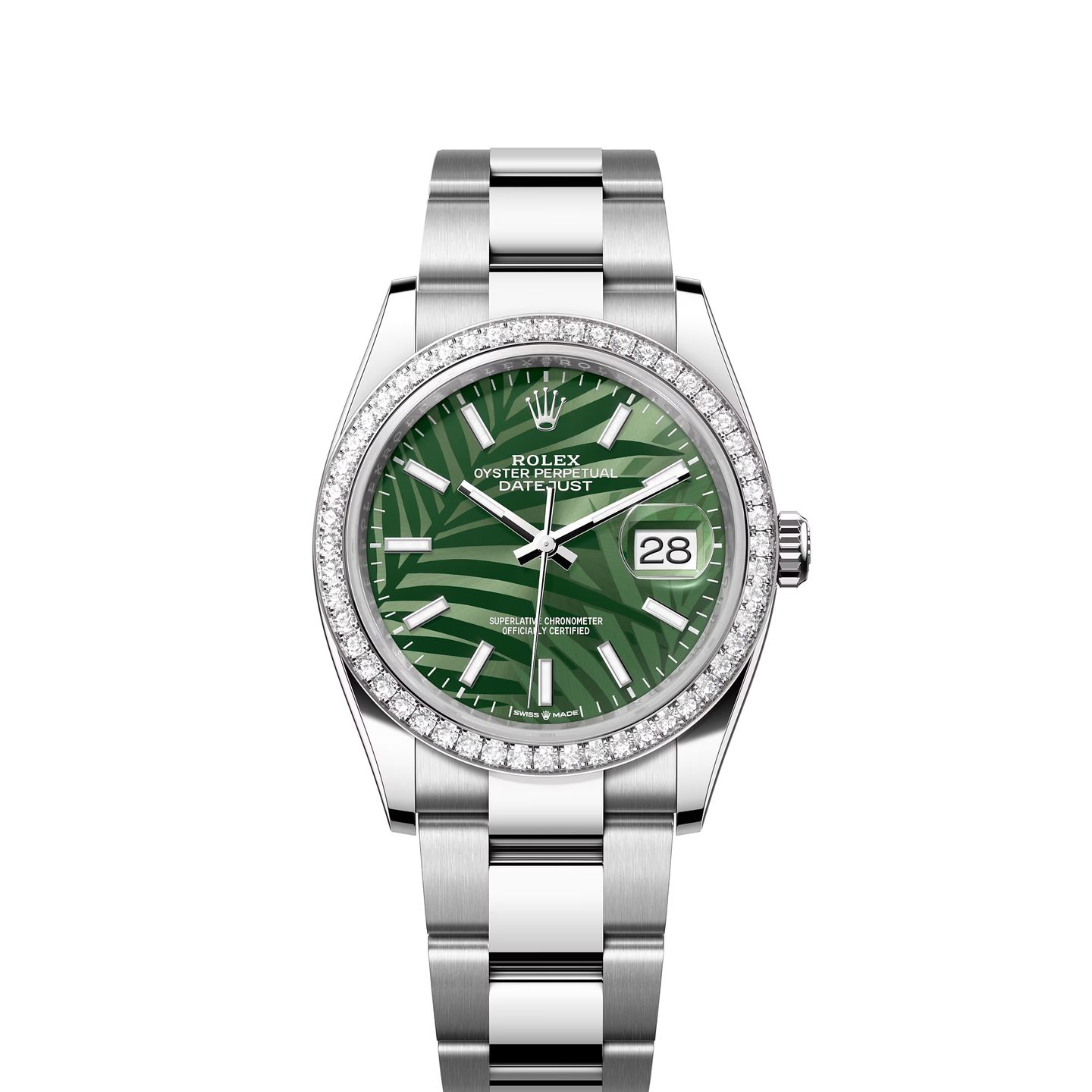 Rolex Datejust 36 126284RBR (2024) - Groen wijzerplaat 36mm Staal (1/1)