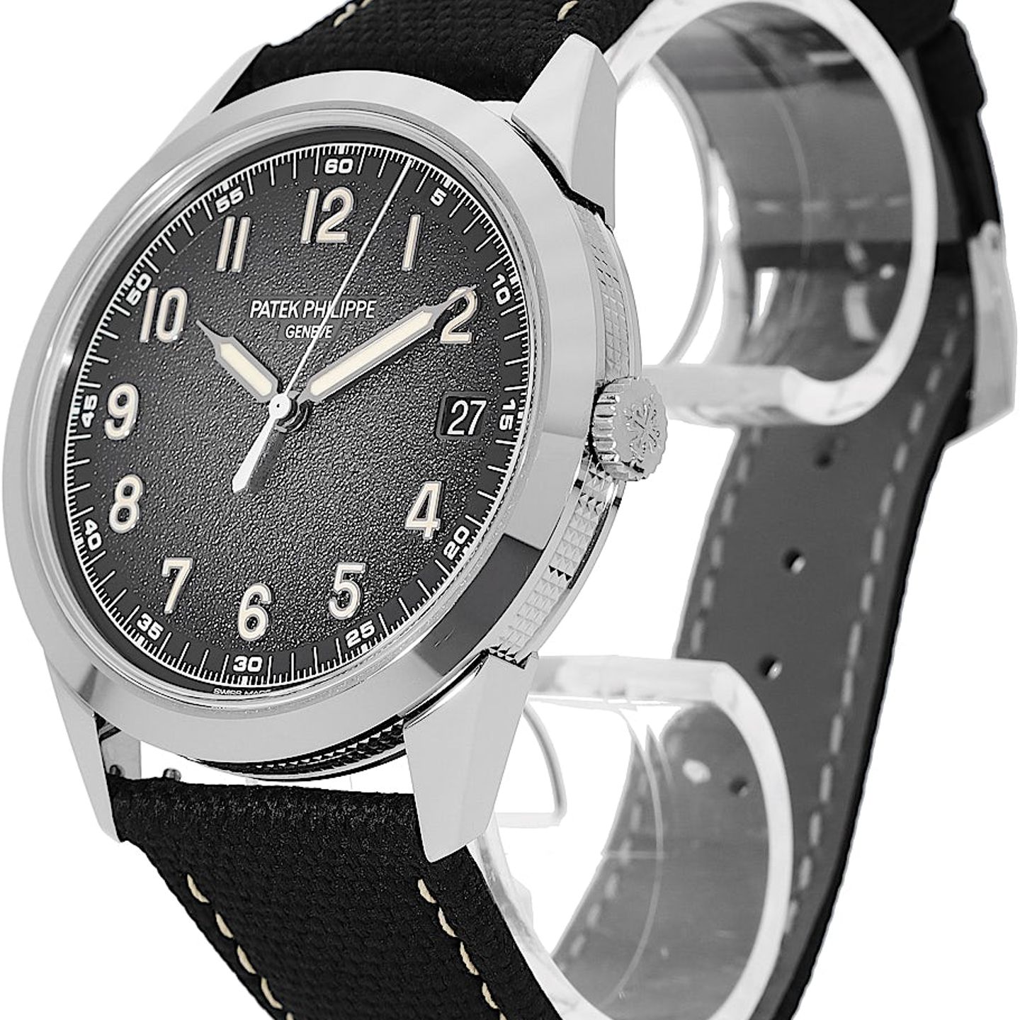 Patek Philippe Calatrava 5226G-001 (2022) - Grey dial 40 mm White Gold case (3/5)