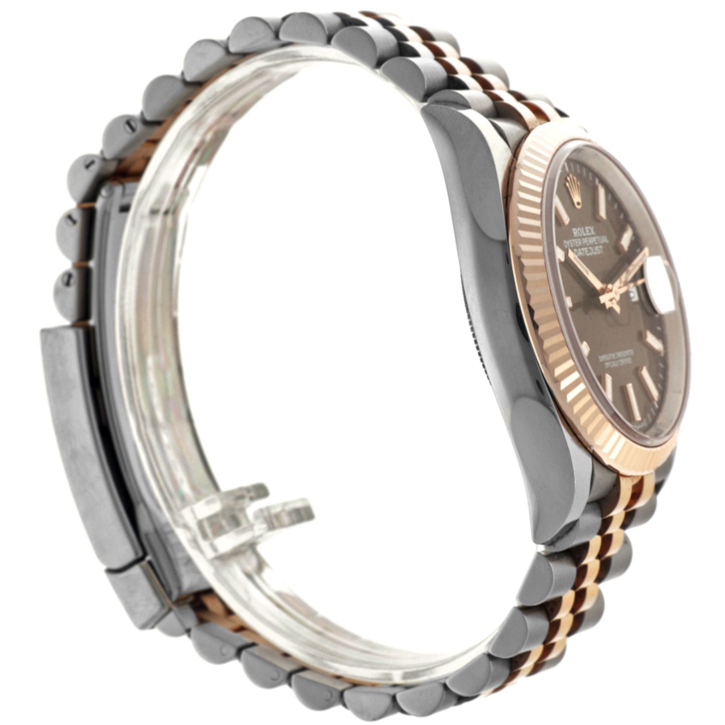 Rolex Datejust 36 126231 (2021) - Grey dial 36 mm Gold/Steel case (3/4)