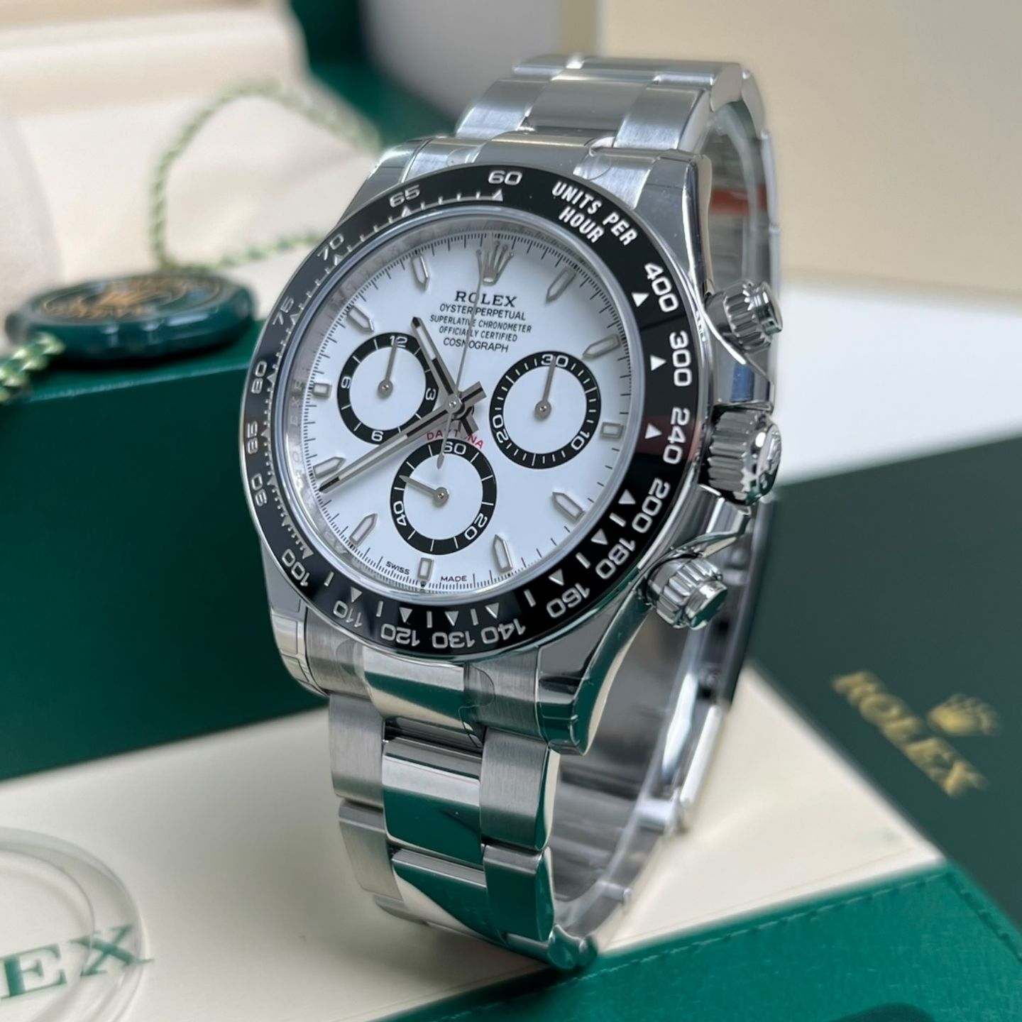 Rolex Daytona 126500LN (2024) - Wit wijzerplaat 40mm Staal (3/5)