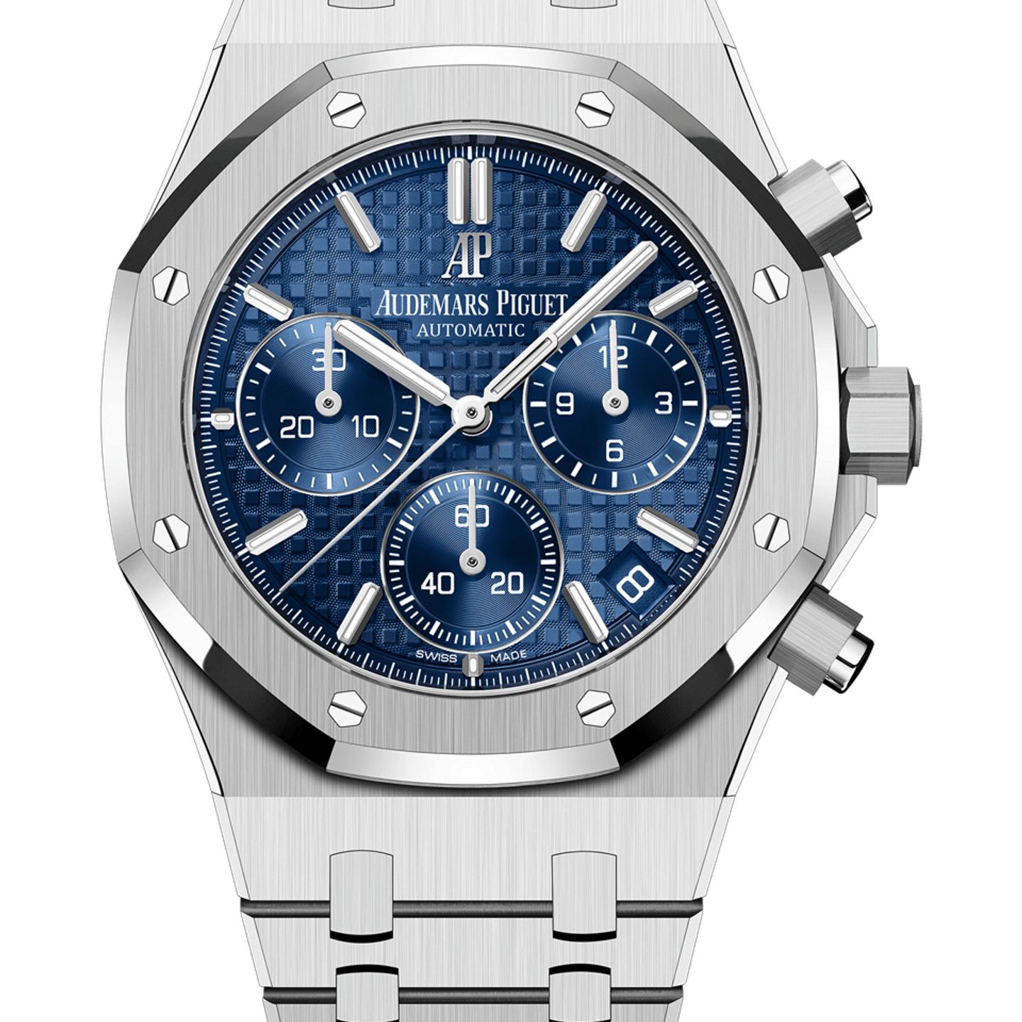 Audemars Piguet Royal Oak Chronograph 26239BC.OO.1220BC.01 (2025) - Blauw wijzerplaat 41mm Witgoud (1/1)