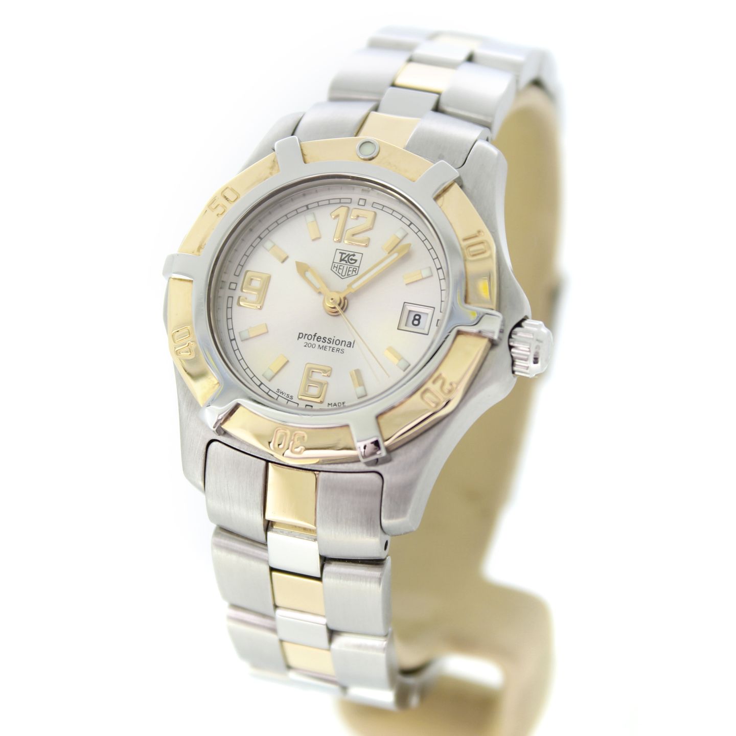 TAG Heuer Aquaracer WN1353 (Unknown (random serial)) - Silver dial 29 mm Gold/Steel case (4/6)