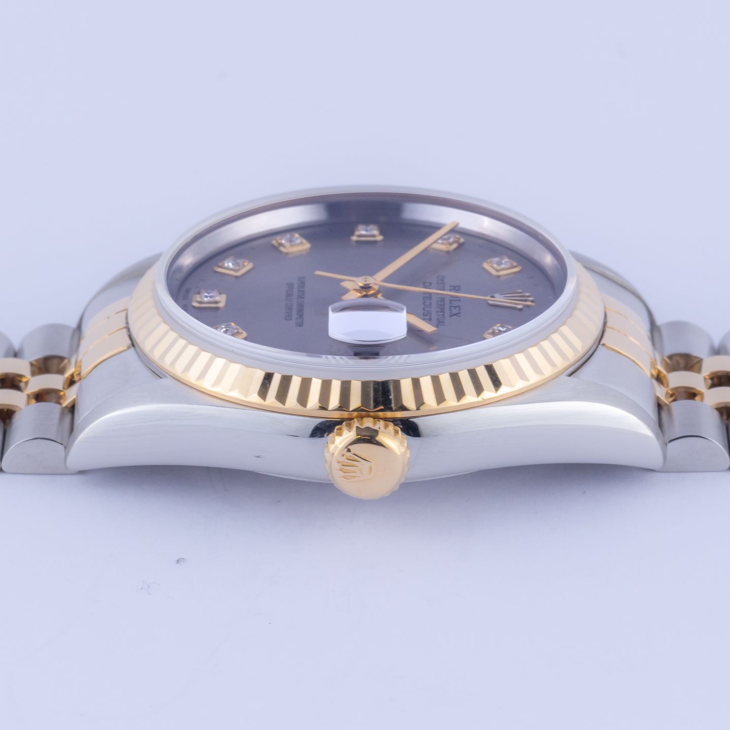 Rolex Datejust 36 16233 (1995) - Grijs wijzerplaat 36mm Goud/Staal (6/8)