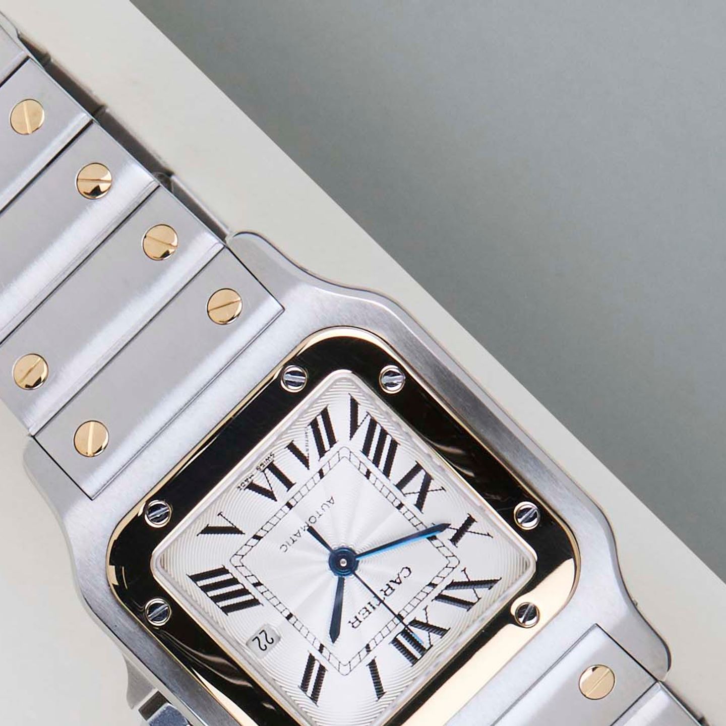 Cartier Santos Galbée 2319 (Onbekend (willekeurig serienummer)) - Zilver wijzerplaat 29mm Staal (4/8)