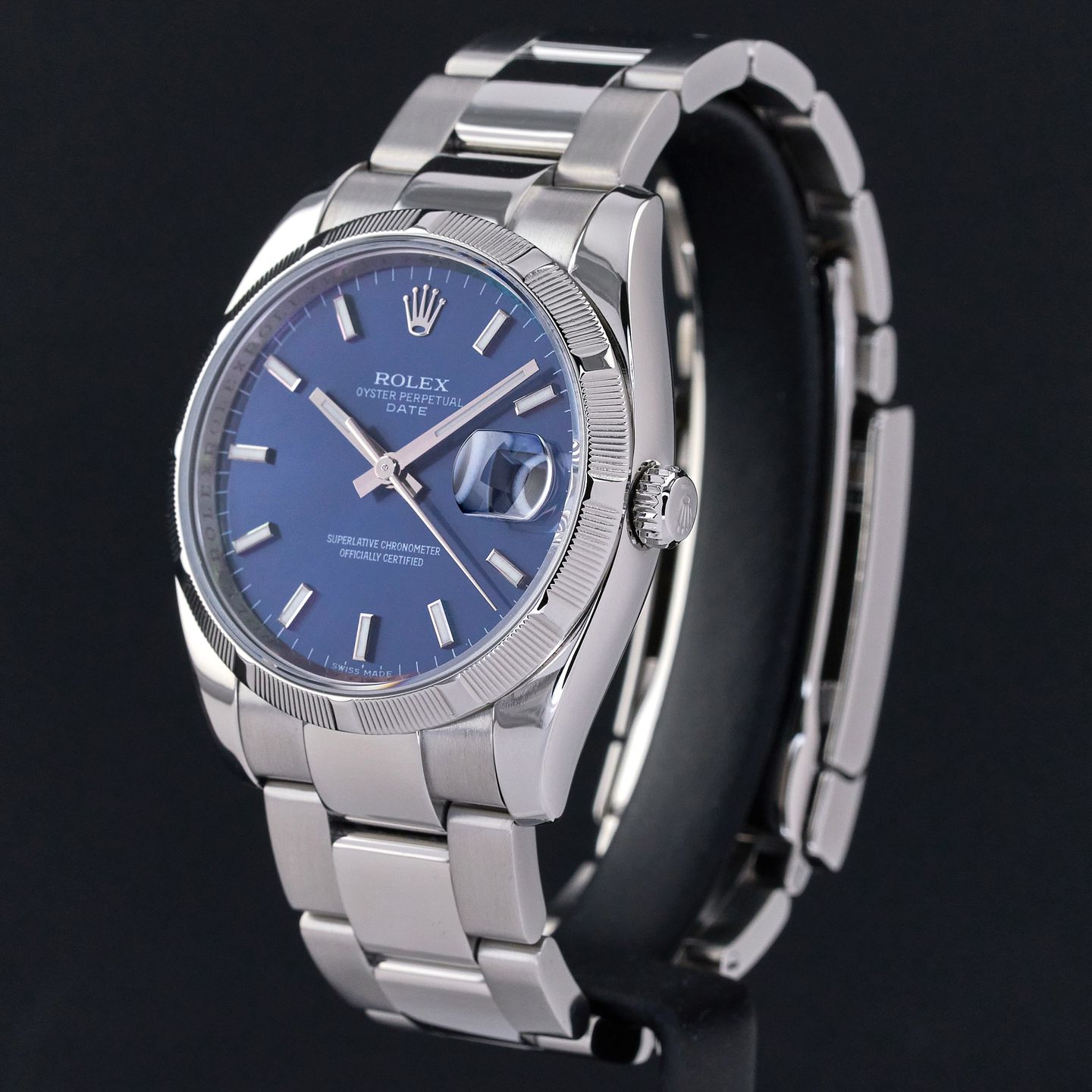Rolex Oyster Perpetual Date 115210 (2008) - 34mm Staal (3/7)