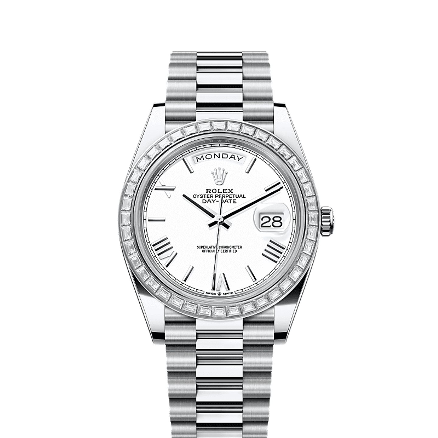 Rolex Day-Date 40 228396TBR (2025) - Zilver wijzerplaat 40mm Platina (1/1)