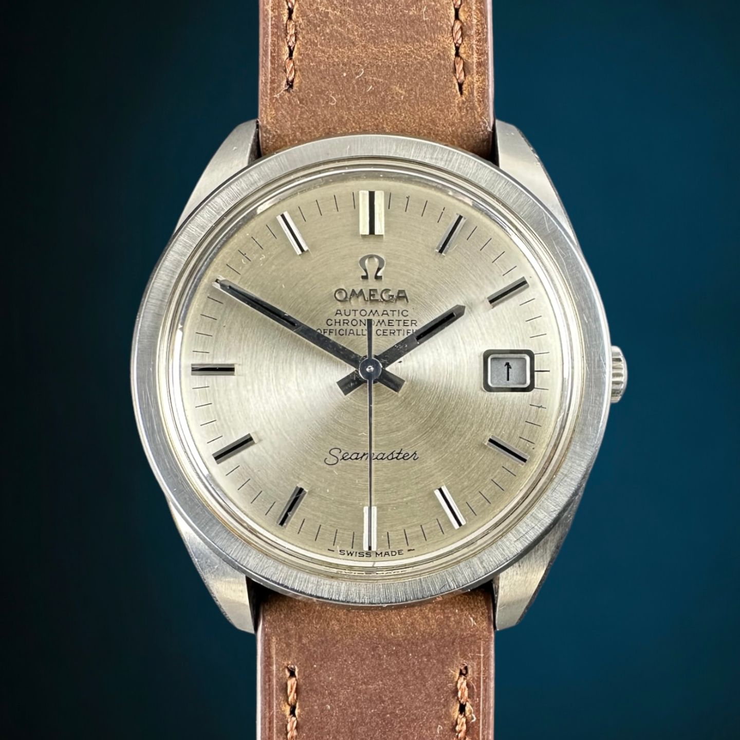 Omega Seamaster 168.022 (1968) - White dial 37 mm Steel case (1/8)