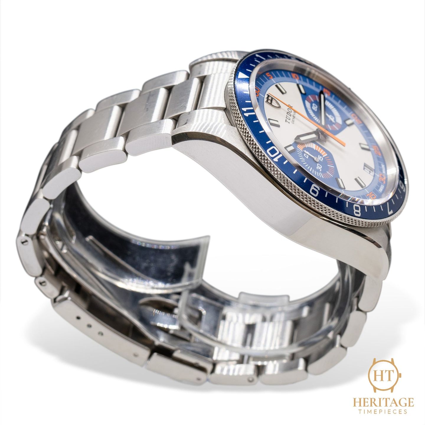Tudor Heritage Chrono Blue 70330B - (6/8)