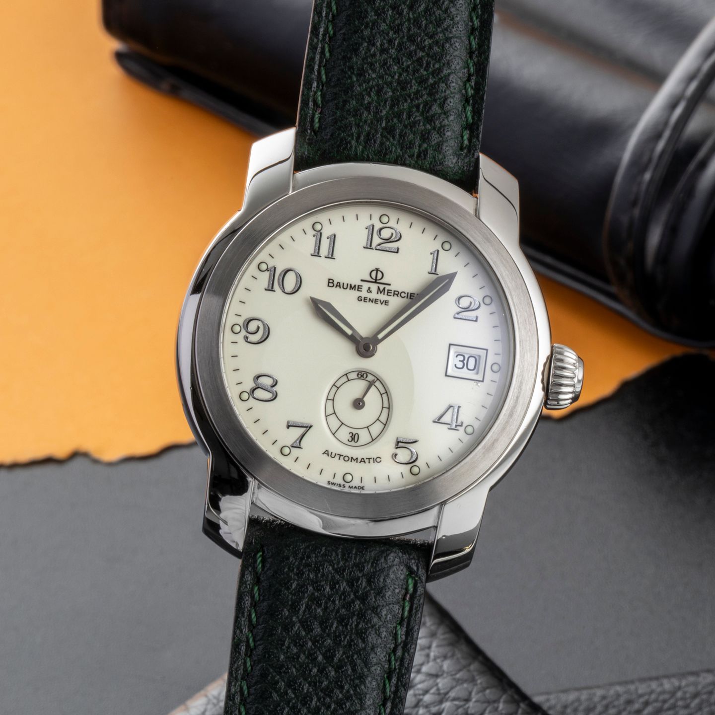 Baume & Mercier Capeland MV045221 (1999) - Beige wijzerplaat 39mm Staal (3/8)