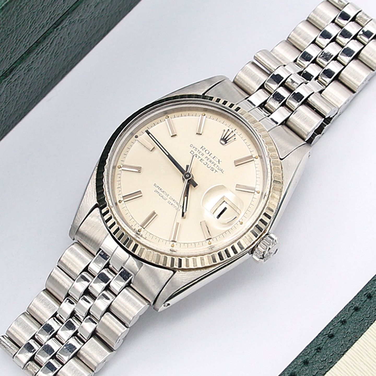 Rolex Datejust 1601 (Onbekend (willekeurig serienummer)) - Zilver wijzerplaat 36mm Staal (1/5)