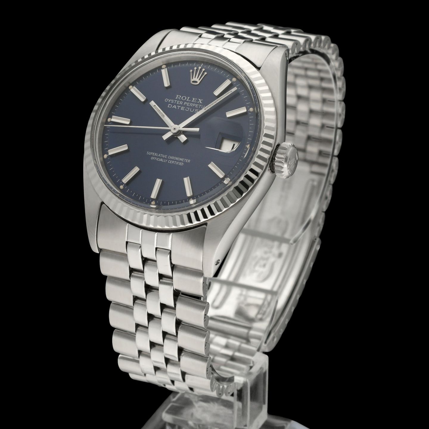 Rolex Datejust 1601 (1971) - Blue dial 36 mm Steel case (2/7)