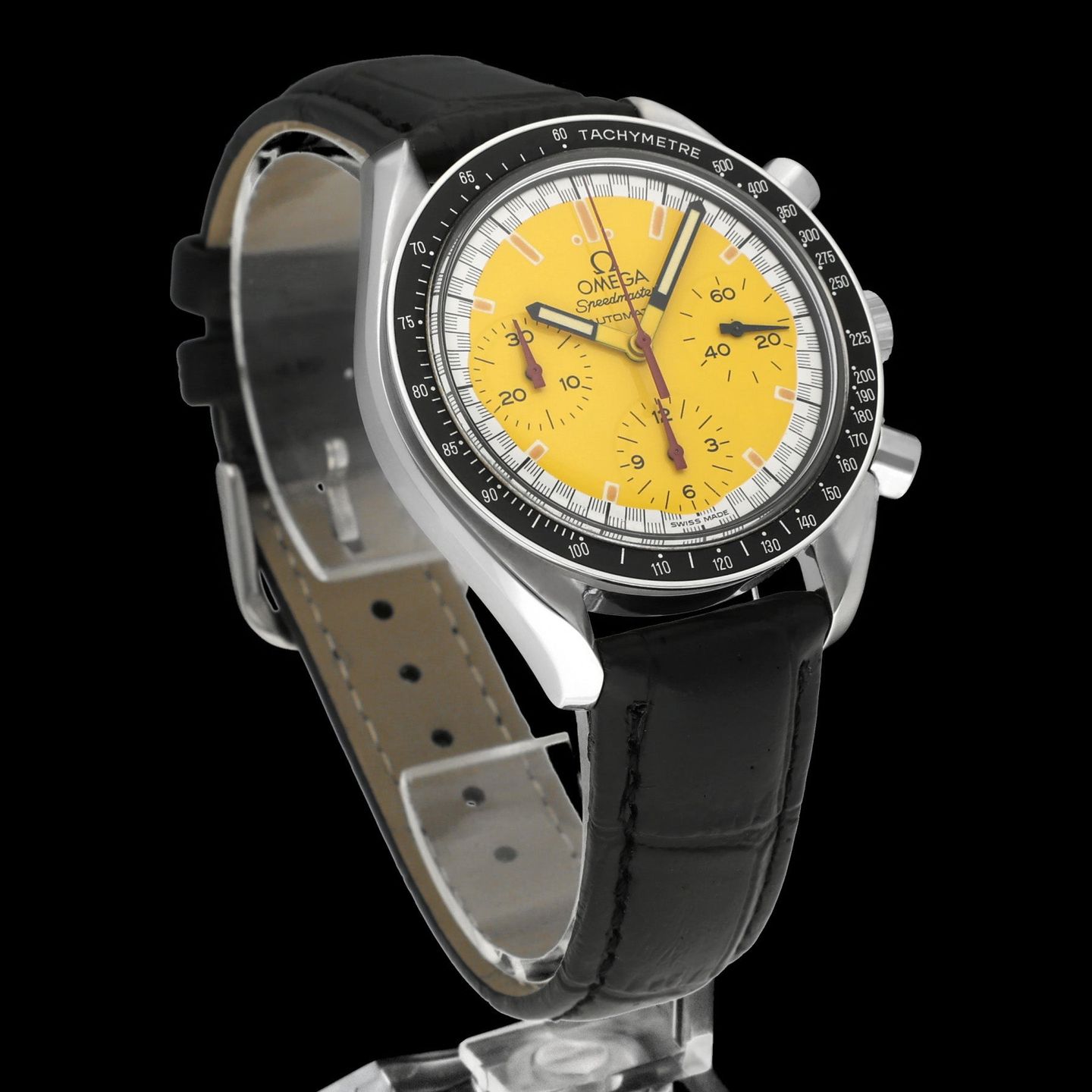 Omega Speedmaster Reduced 3510.12.00 (1999) - Yellow dial 39 mm Steel case (4/7)