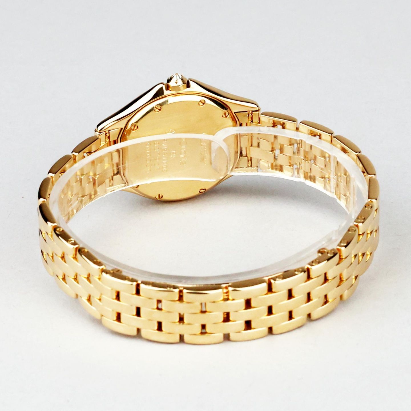 Cartier Unknown 8879 (Onbekend (willekeurig serienummer)) - Blauw wijzerplaat 33mm Geelgoud (6/8)