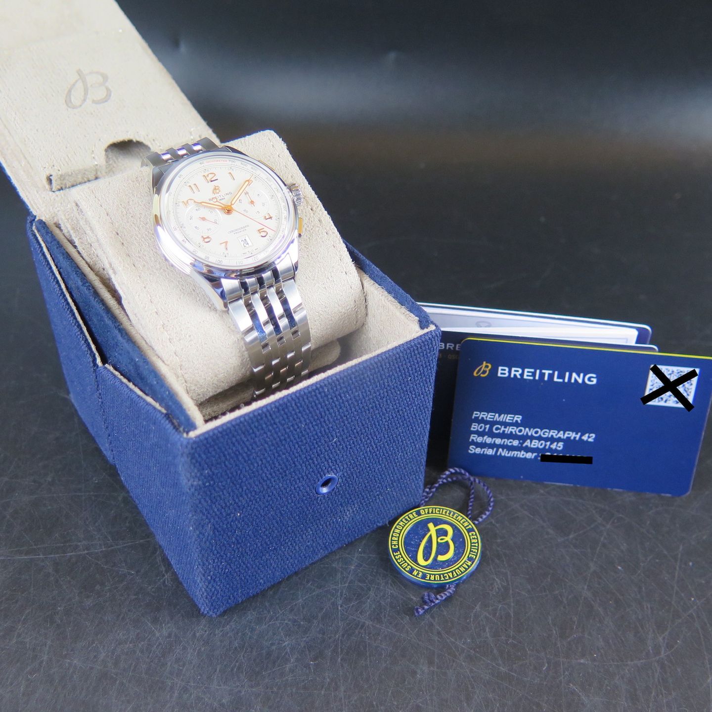 Breitling Premier AB0145211G1P2 (2023) - White dial 42 mm Steel case (6/6)