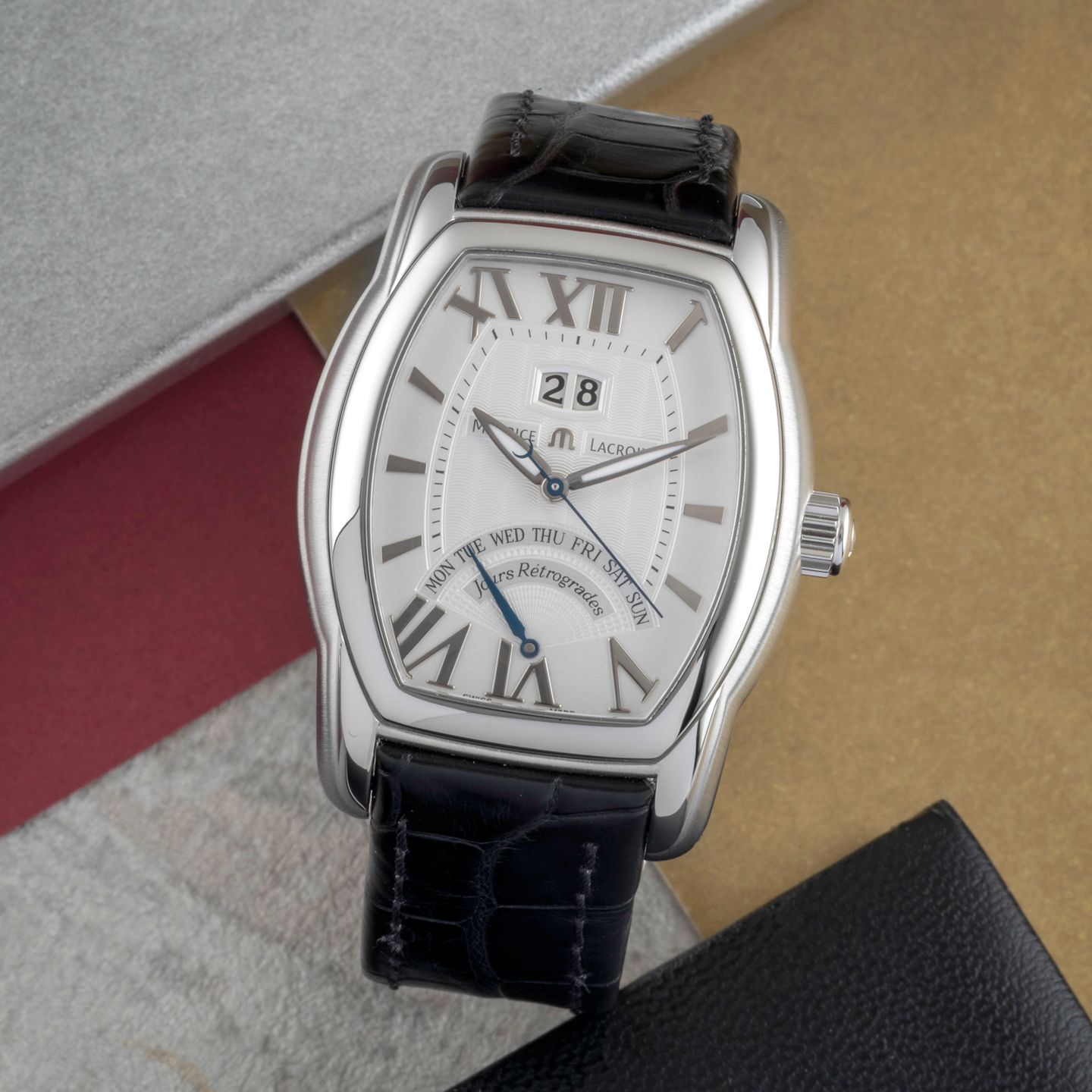 Maurice Lacroix Masterpiece MP6119-SS001-11E (Unknown (random serial)) - Silver dial 39 mm Steel case (1/8)
