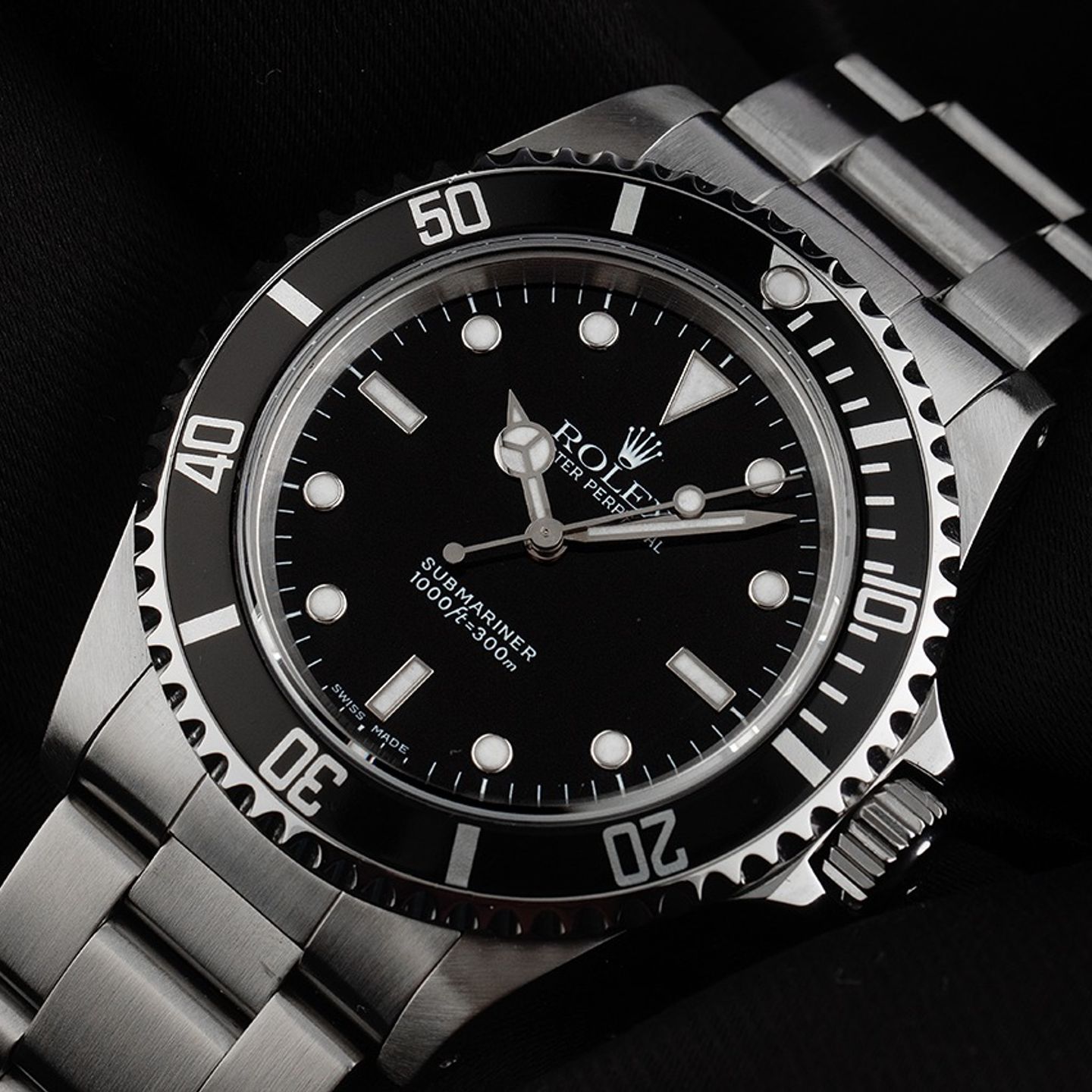 Rolex Submariner No Date 14060M (2001) - Zwart wijzerplaat 40mm Staal (3/7)