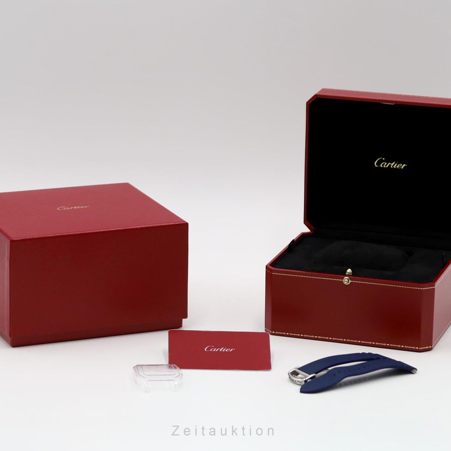Cartier Santos WSSA0048 (Onbekend (willekeurig serienummer)) - Blauw wijzerplaat 40mm Staal (7/8)