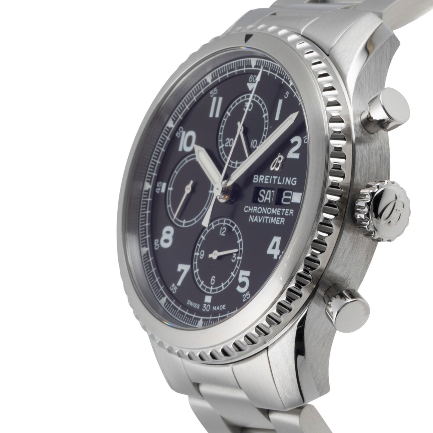 Breitling Navitimer 8 A13314101B1A1 (Onbekend (willekeurig serienummer)) - Zwart wijzerplaat 43mm Staal (6/8)