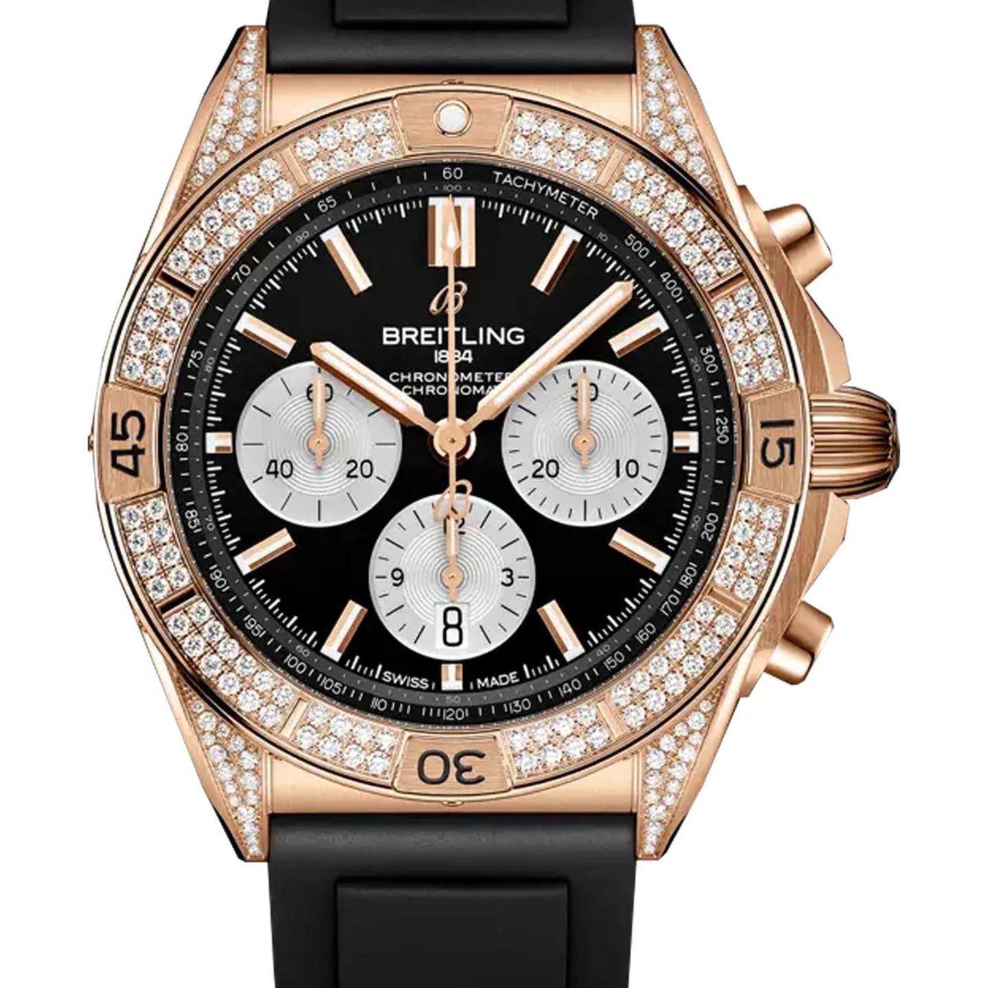 Breitling Chronomat 42 RB0134721B1S1 (2026) - Zwart wijzerplaat 42mm Roodgoud (1/1)