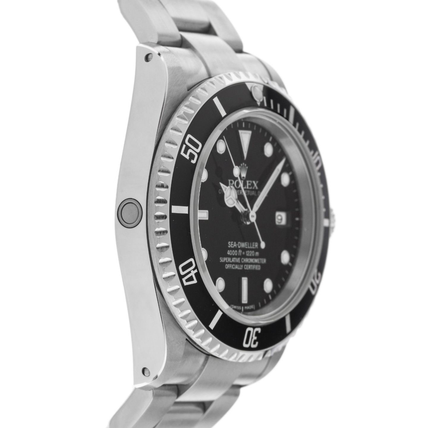 Rolex Sea-Dweller 4000 16600 (2001) - Zwart wijzerplaat 40mm Staal (5/8)