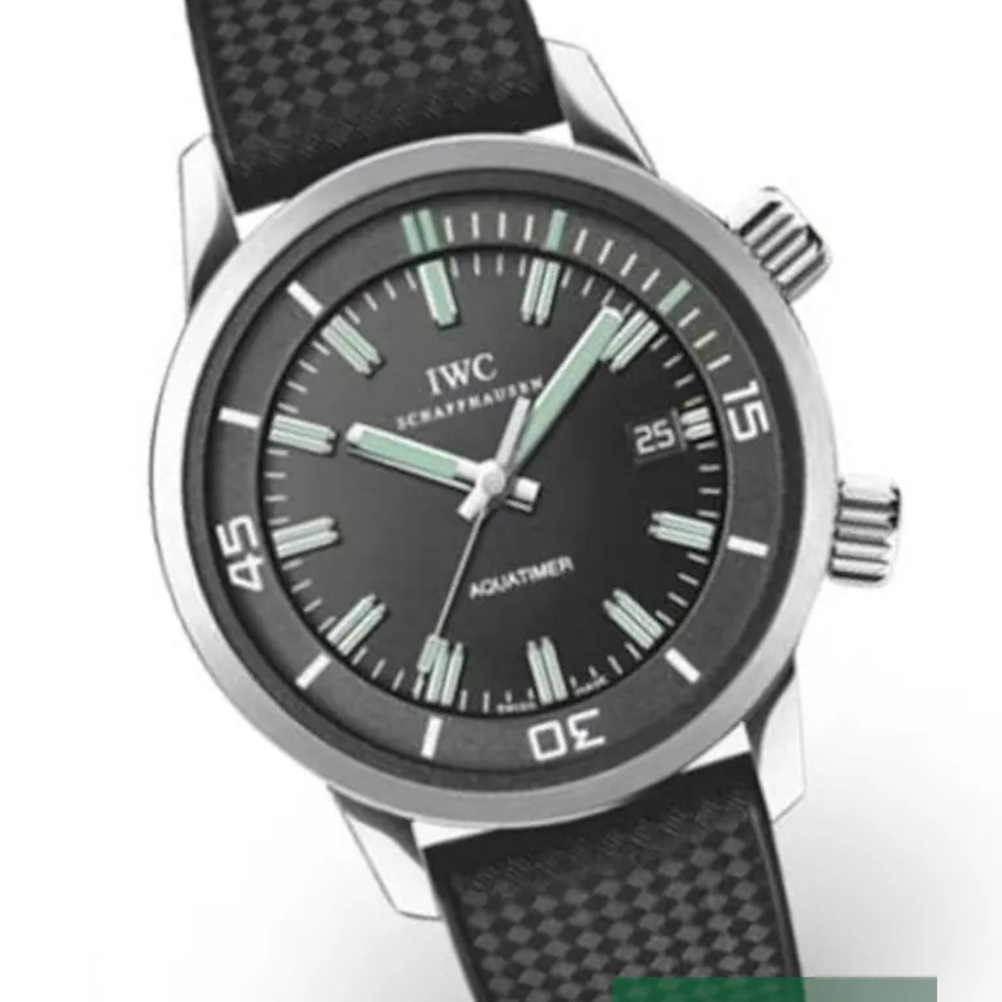 IWC Aquatimer Automatic IW323101 (2008) - Zwart wijzerplaat 44mm Staal (1/1)
