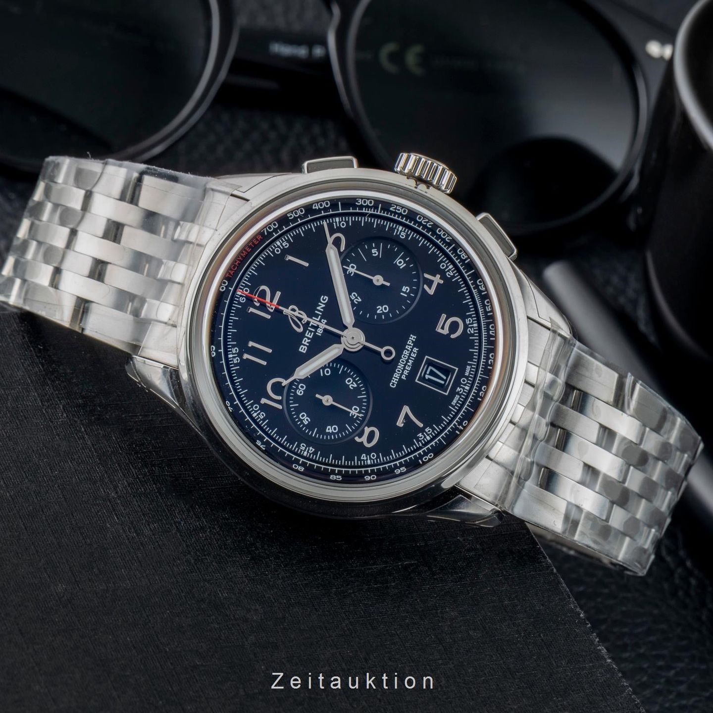 Breitling Premier AB0145221B1A1 (Onbekend (willekeurig serienummer)) - Zwart wijzerplaat 42mm Staal (2/8)