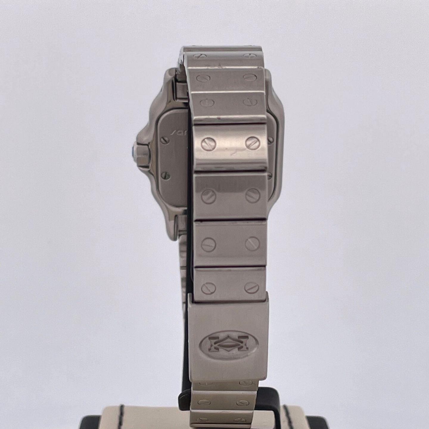 Cartier Santos 9057930 (2001) - White dial 24 mm Steel case (5/5)