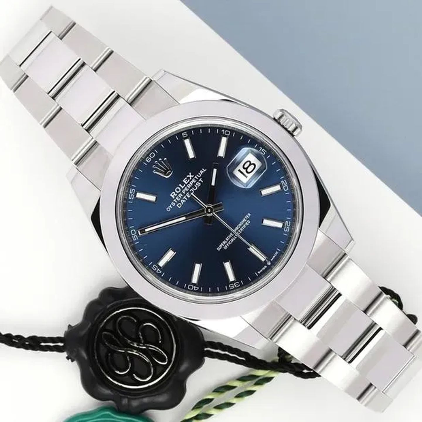 Rolex Datejust 41 126300 (2023) - Blauw wijzerplaat 41mm Staal (2/6)