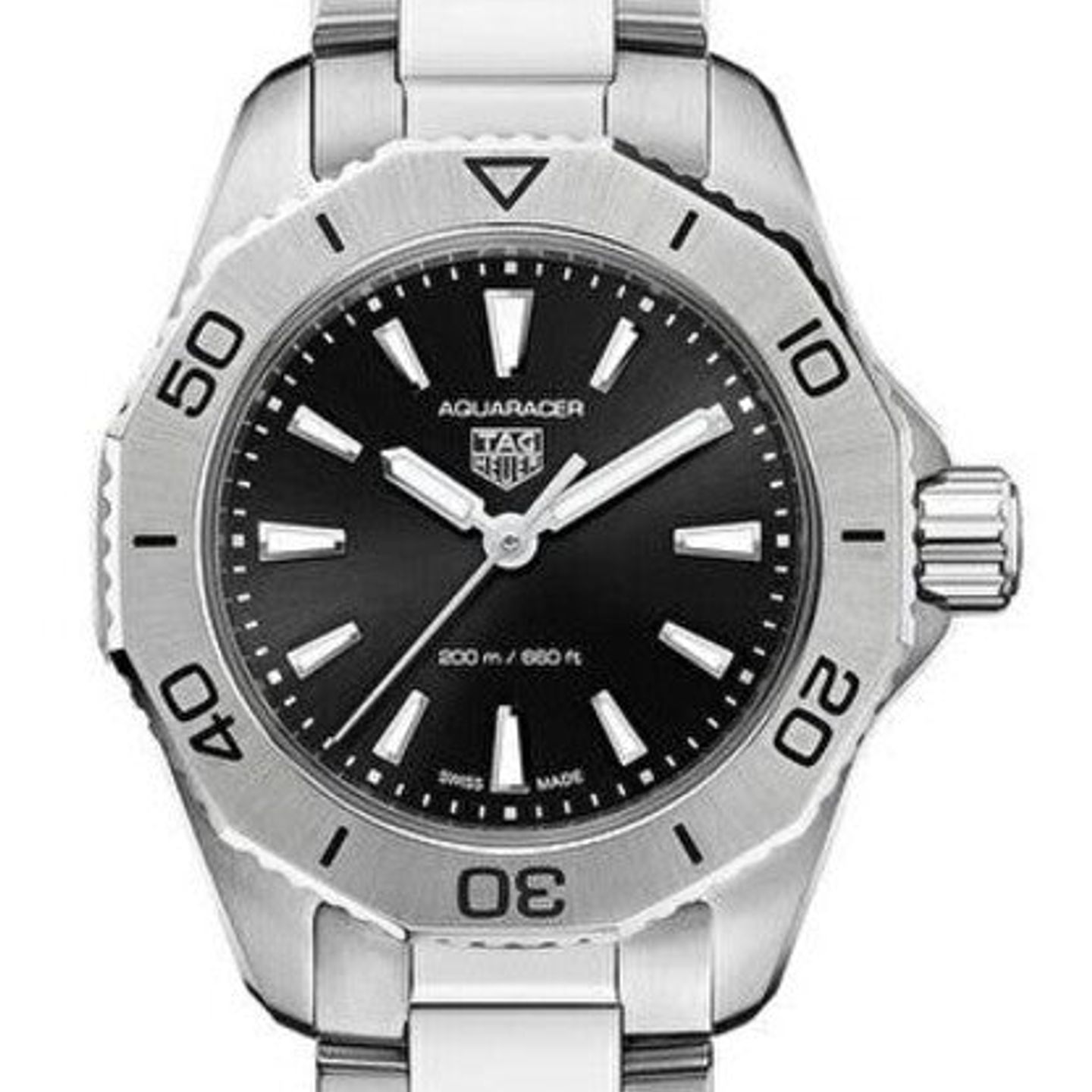 TAG Heuer Aquaracer Lady WBP1410.BA0622 (2025) - Zwart wijzerplaat 30mm Staal (1/1)