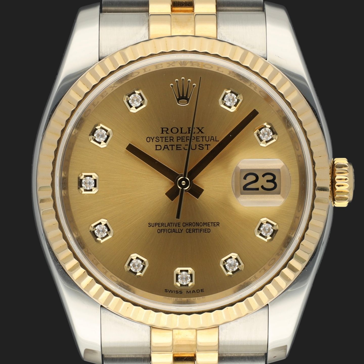 Rolex Datejust 36 116233 (2011) - 36mm Goud/Staal (2/8)