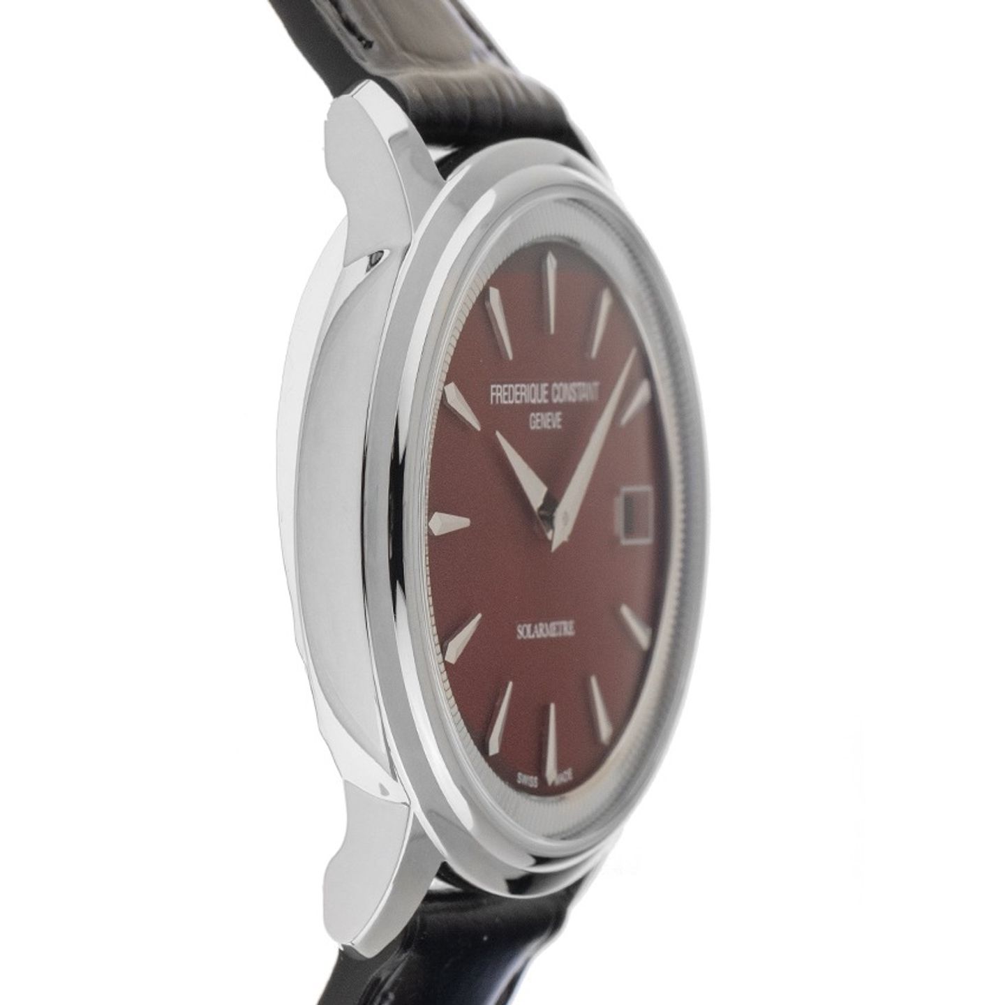 Frederique Constant Slimline FC-702SD3SD6 (Onbekend (willekeurig serienummer)) - Zilver wijzerplaat 39mm Staal (5/8)