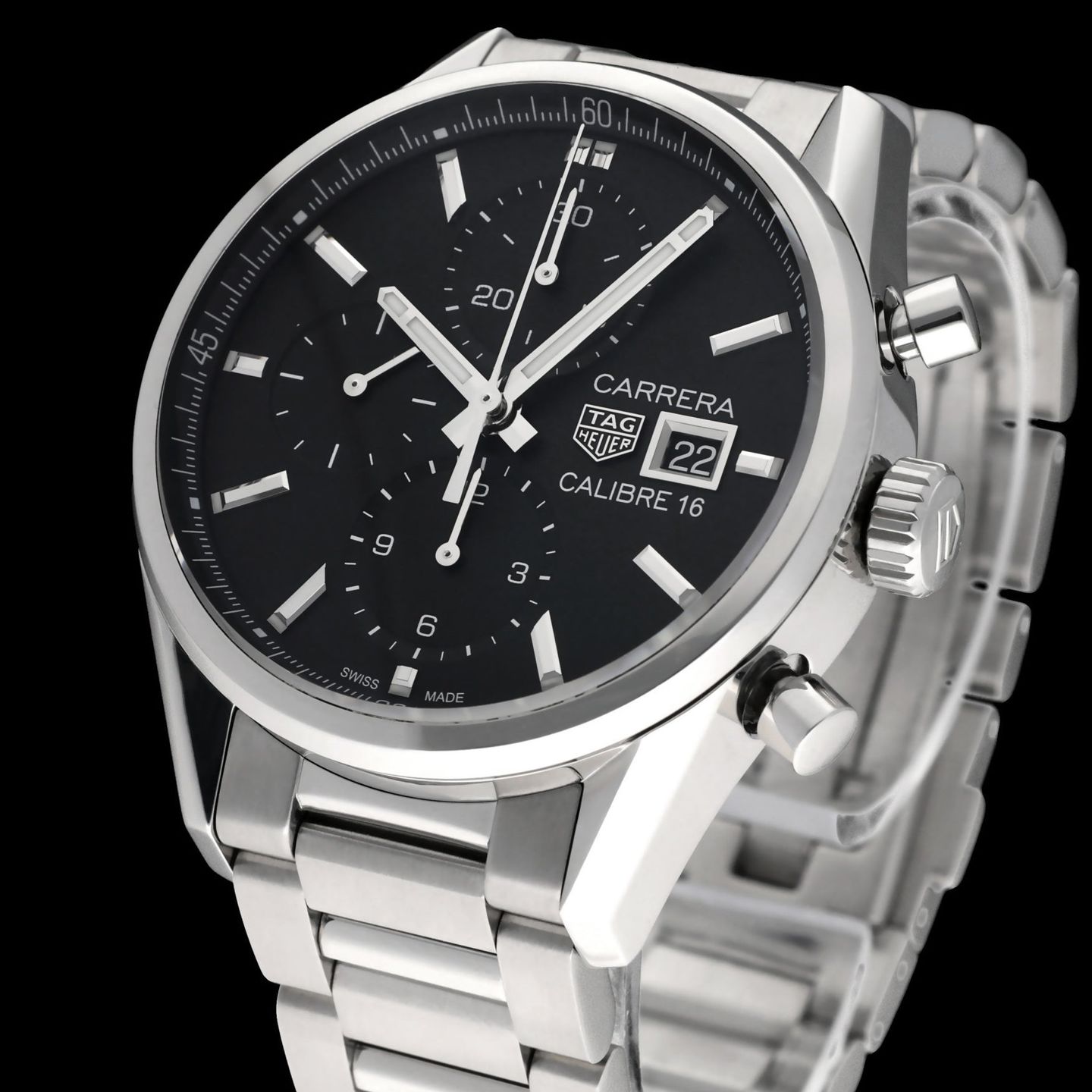 TAG Heuer Carrera CBK2110 (2023) - Black dial 41 mm Steel case (7/8)