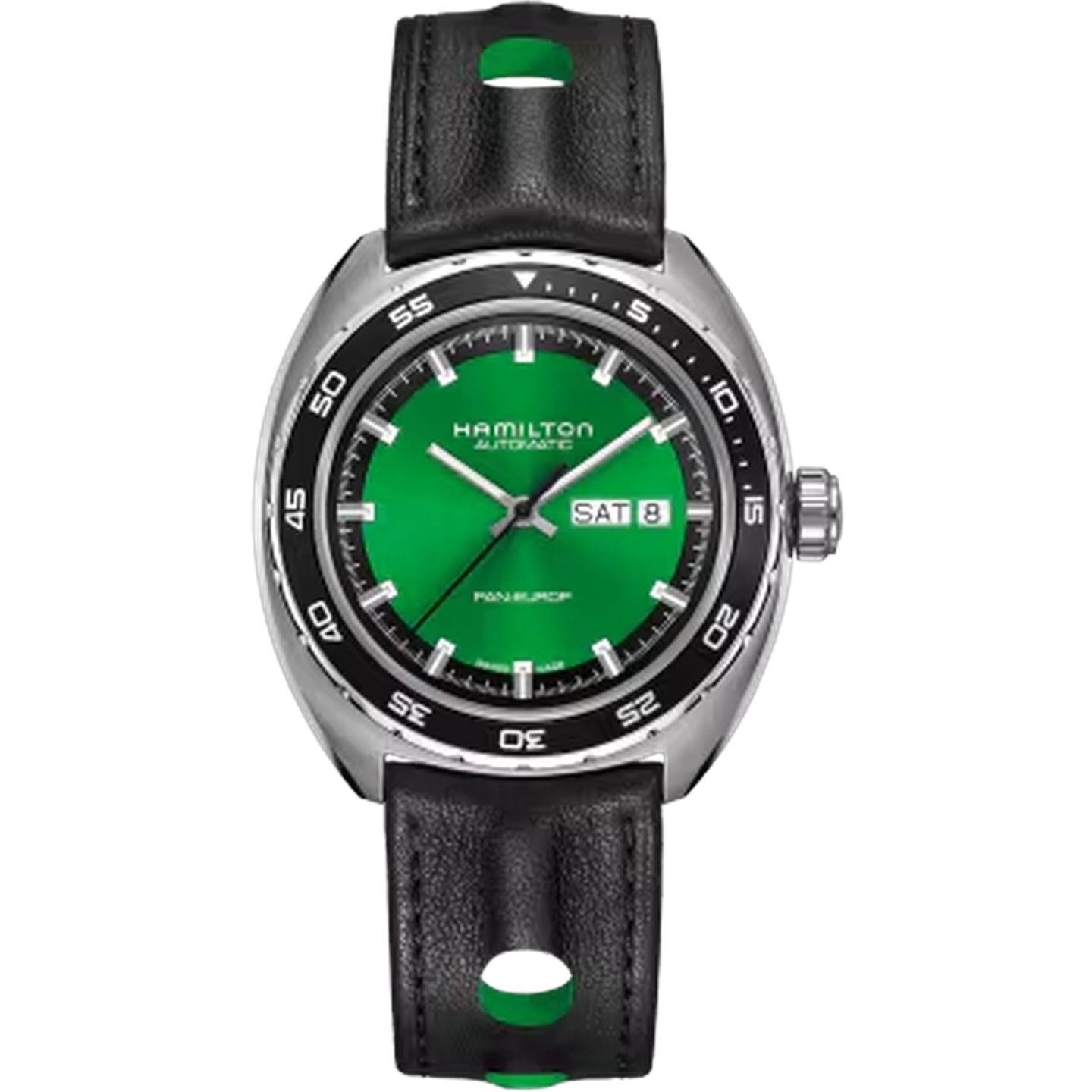 Hamilton Pan Europ H35415761 (2025) - Groen wijzerplaat 42mm Staal (1/1)