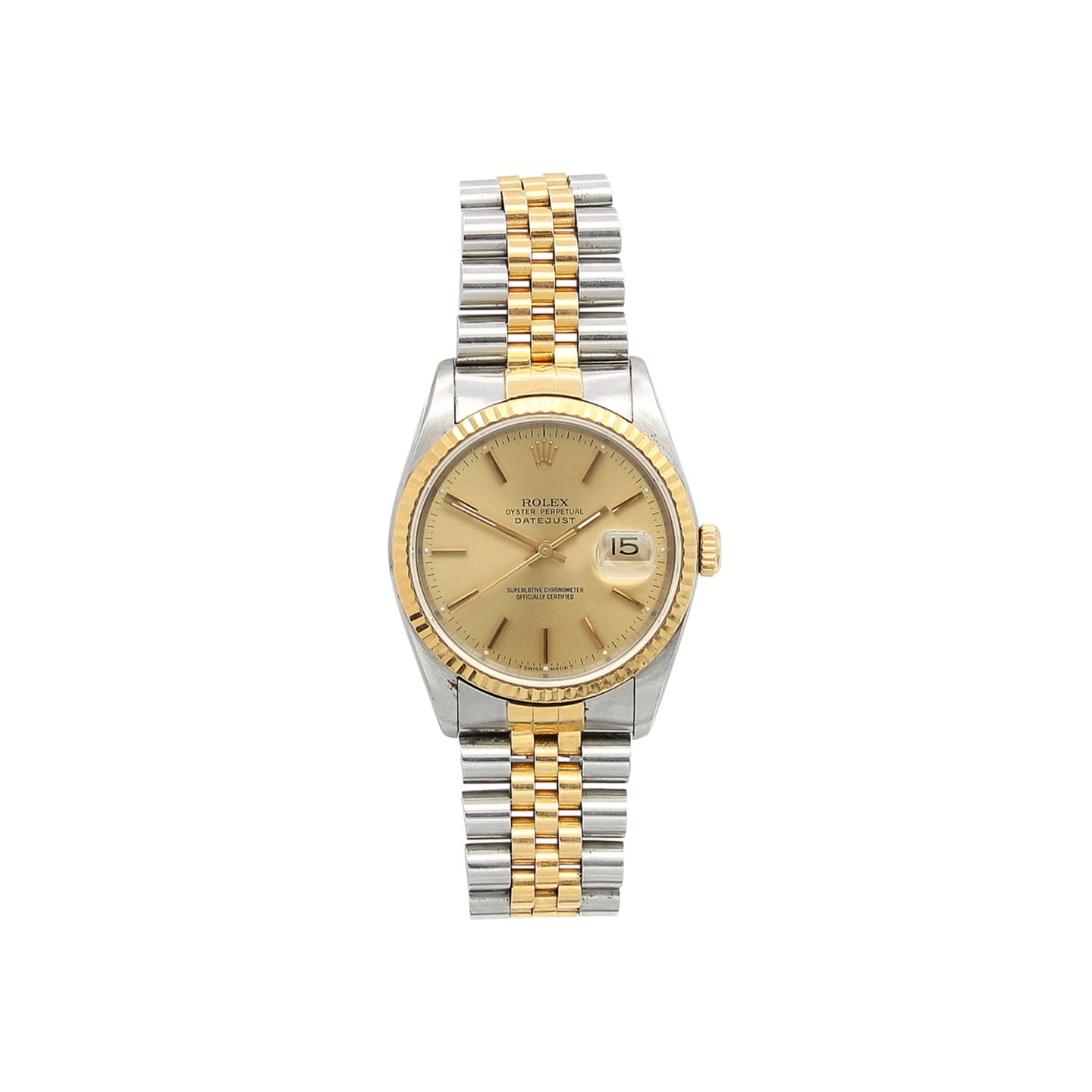 Rolex Datejust 36 16233 (Onbekend (willekeurig serienummer)) - 36mm Goud/Staal (3/7)