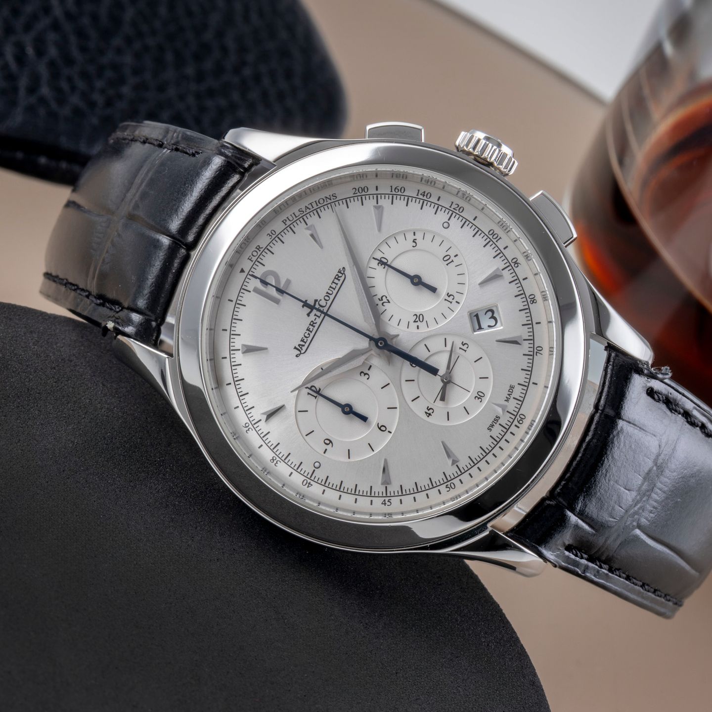 Jaeger-LeCoultre Master Chronograph Q1538420 (Unknown (random serial)) - Silver dial 40 mm Steel case (2/8)