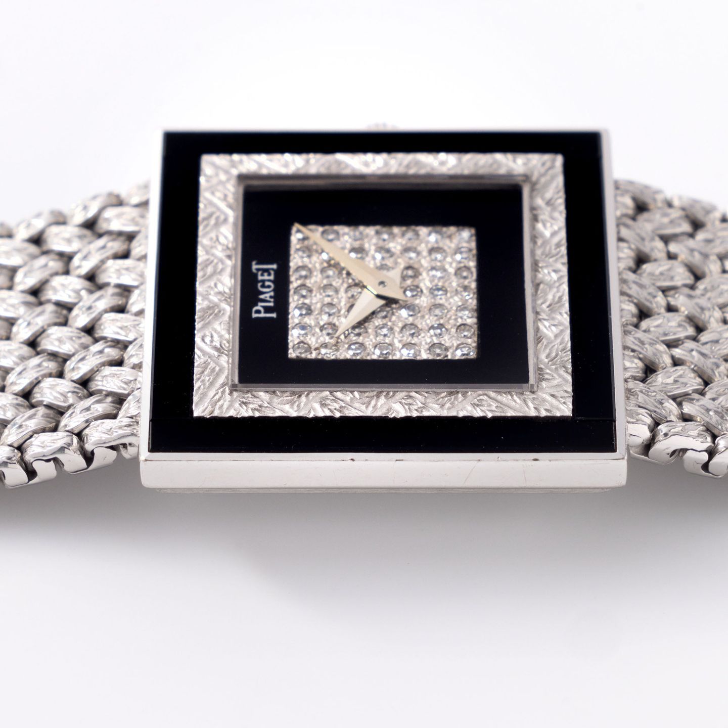 Piaget Altiplano 9200 (1970) - Diamond dial 25 mm White Gold case (8/8)