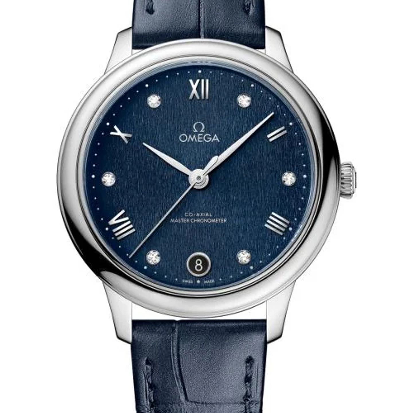 Omega De Ville 434.13.34.20.53.002 (2026) - Blauw wijzerplaat 34mm Staal (1/1)