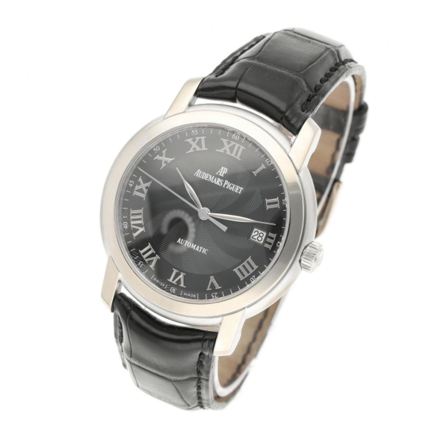 Audemars Piguet Jules Audemars 15120BC.OO.A002CR.03 (2007) - Zwart wijzerplaat 39mm Witgoud (2/8)