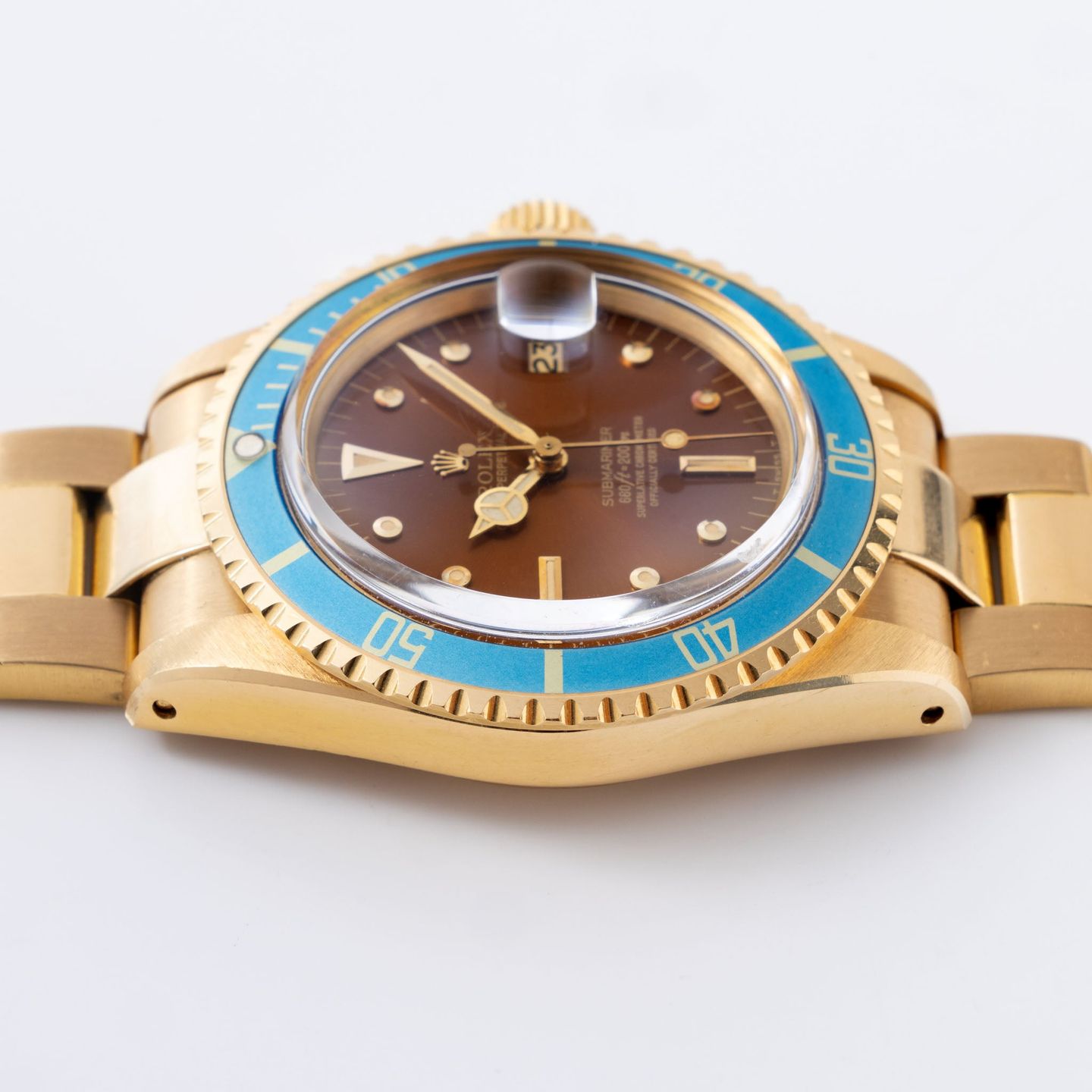 Rolex Submariner 1680/8 (1973) - Bruin wijzerplaat 40mm Geelgoud (6/8)