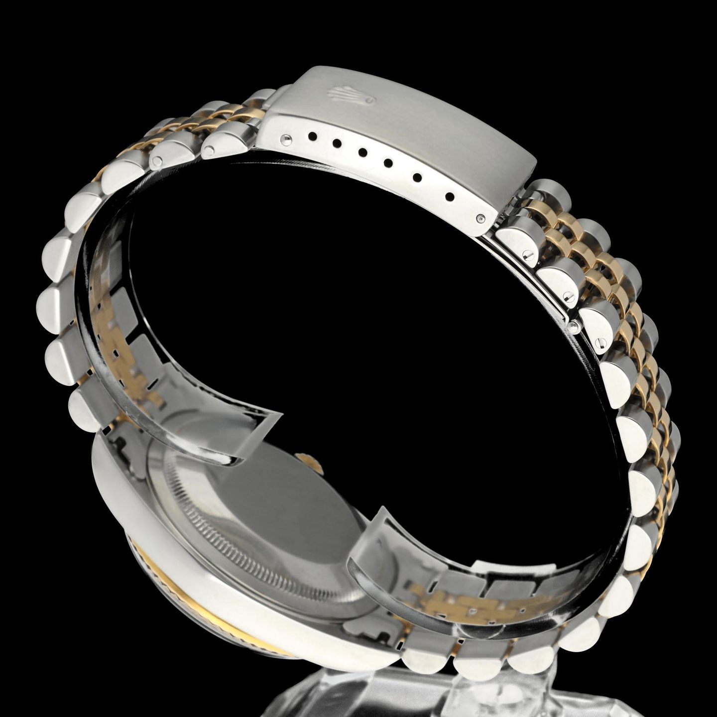 Rolex Datejust 36 16233 (2001) - Champagne wijzerplaat 36mm Goud/Staal (8/8)