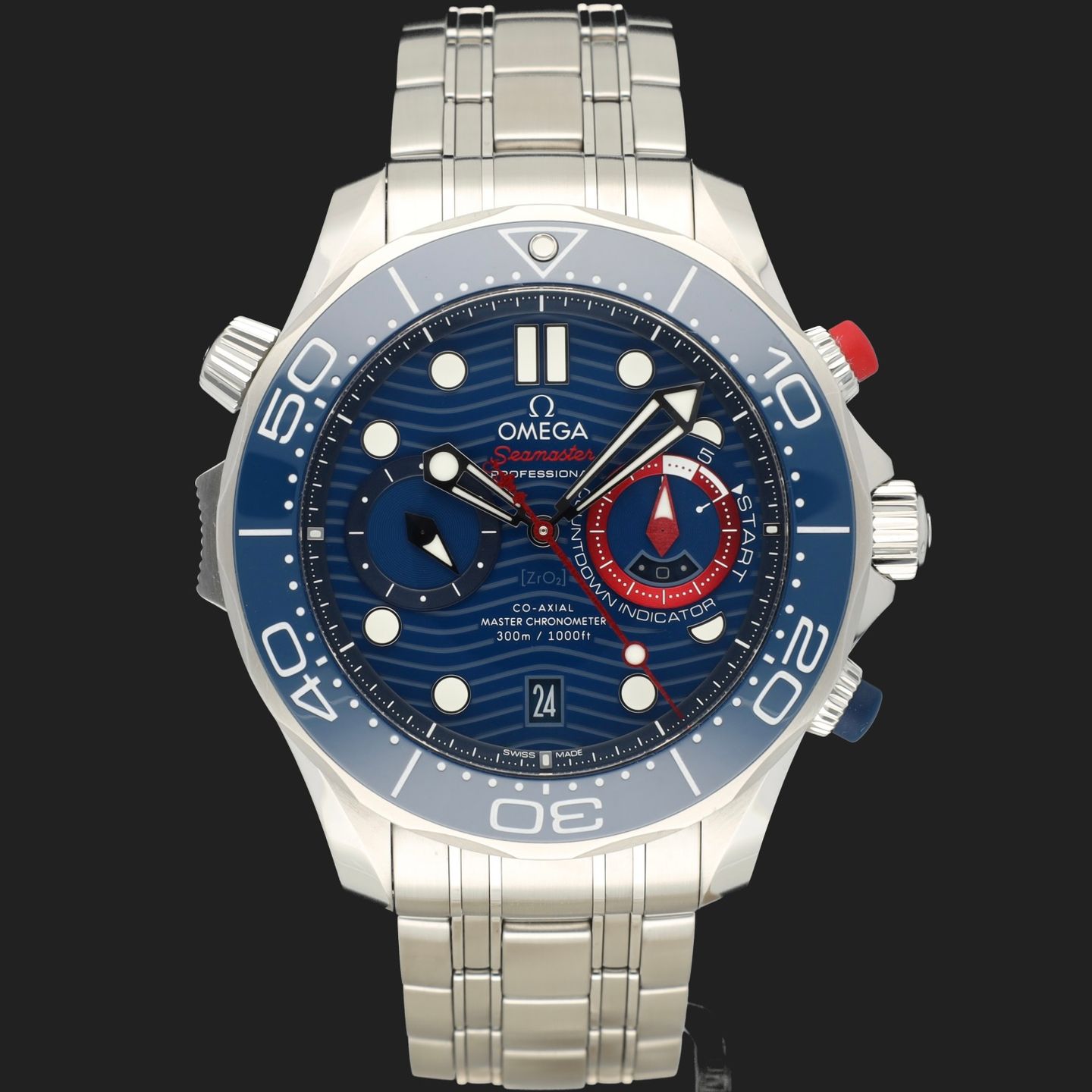 Omega Seamaster Diver 300 M 210.30.44.51.03.002 (2023) - Blauw wijzerplaat 44mm Staal (3/8)