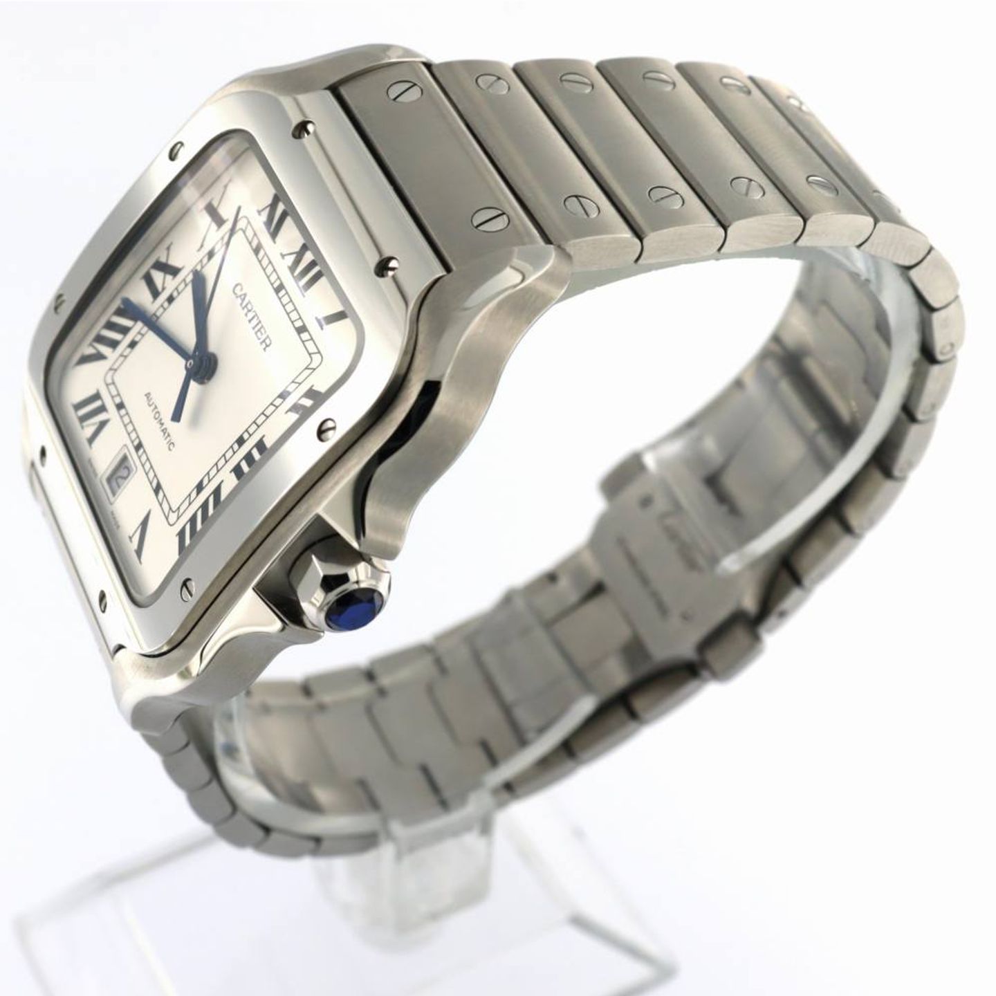 Cartier Santos WSSA0018 (2025) - Silver dial 40 mm Steel case (2/7)
