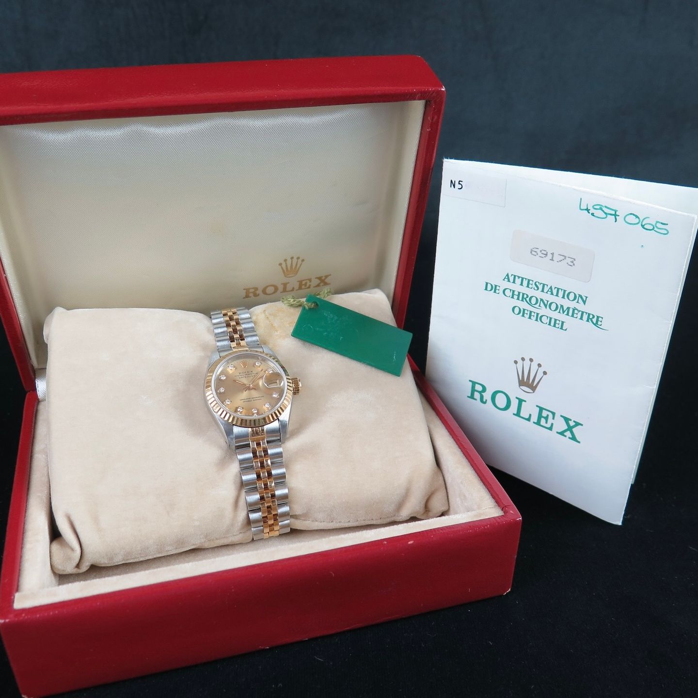 Rolex Lady-Datejust 69173 (1992) - 26mm Goud/Staal (8/8)